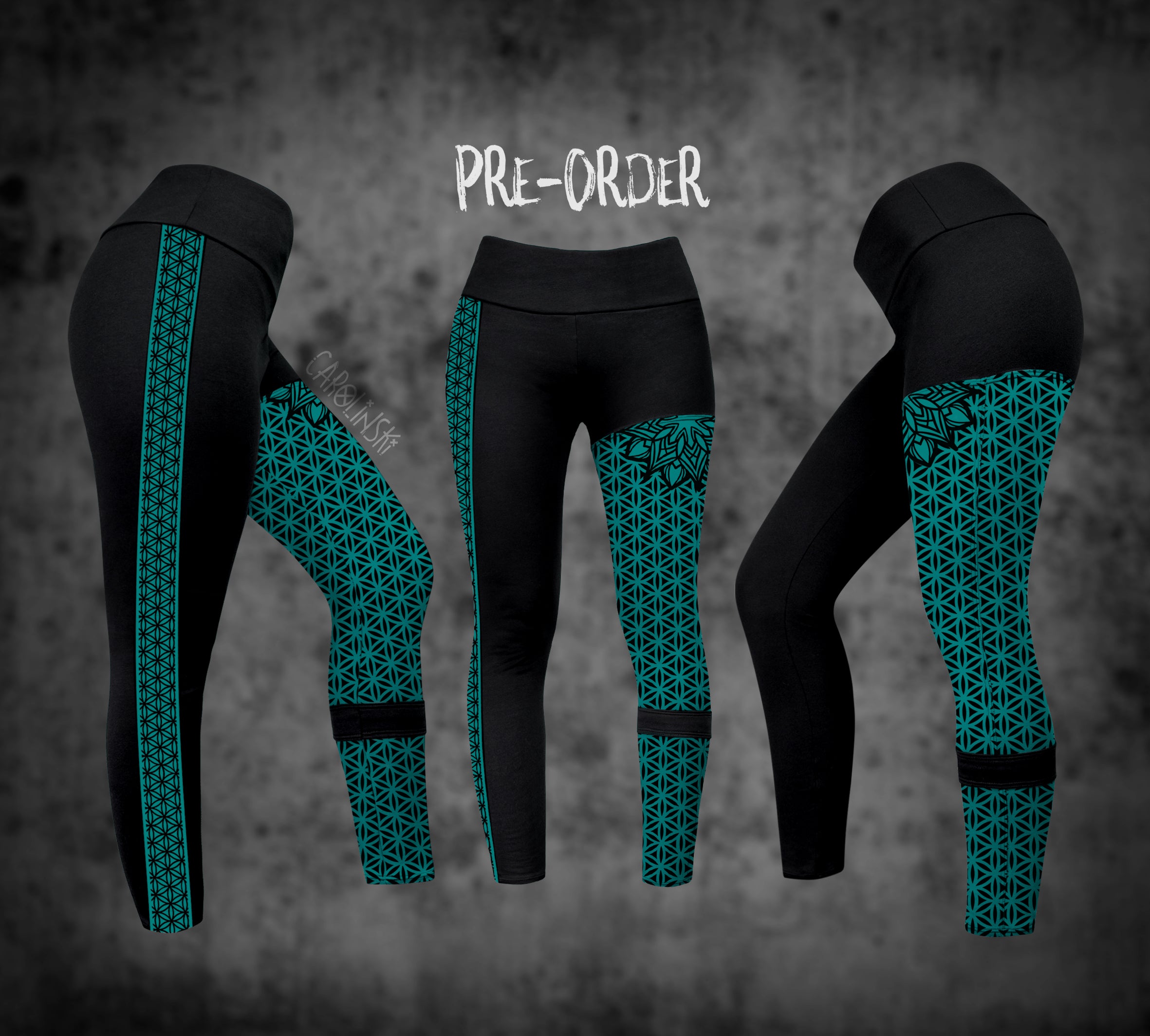 Split Leggings - Flower of Life