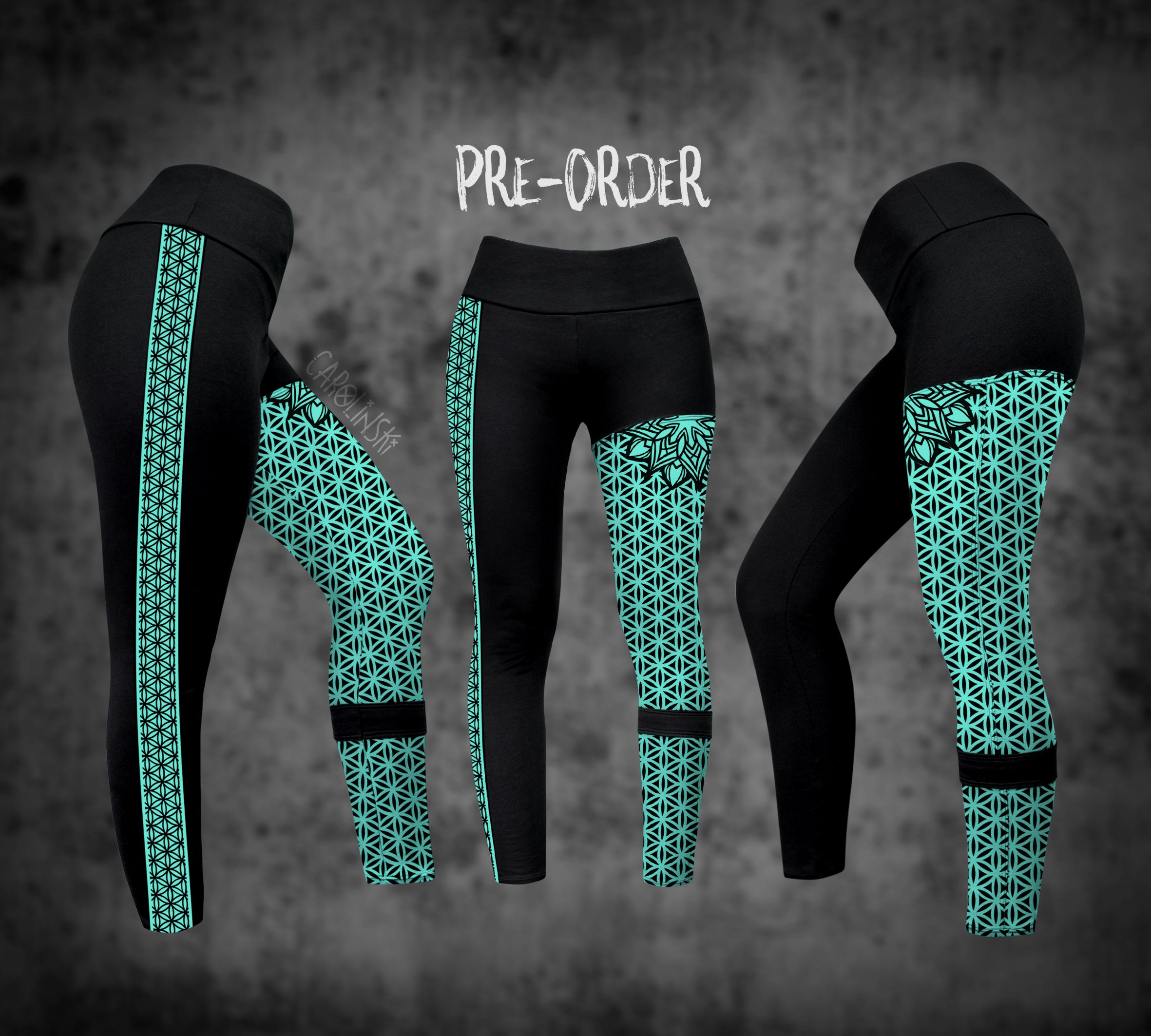 Split Leggings - Flower of Life