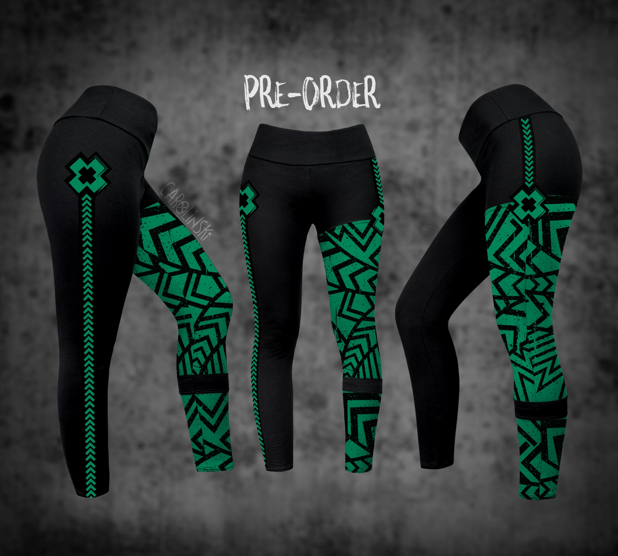 Split Leggings - Grunge