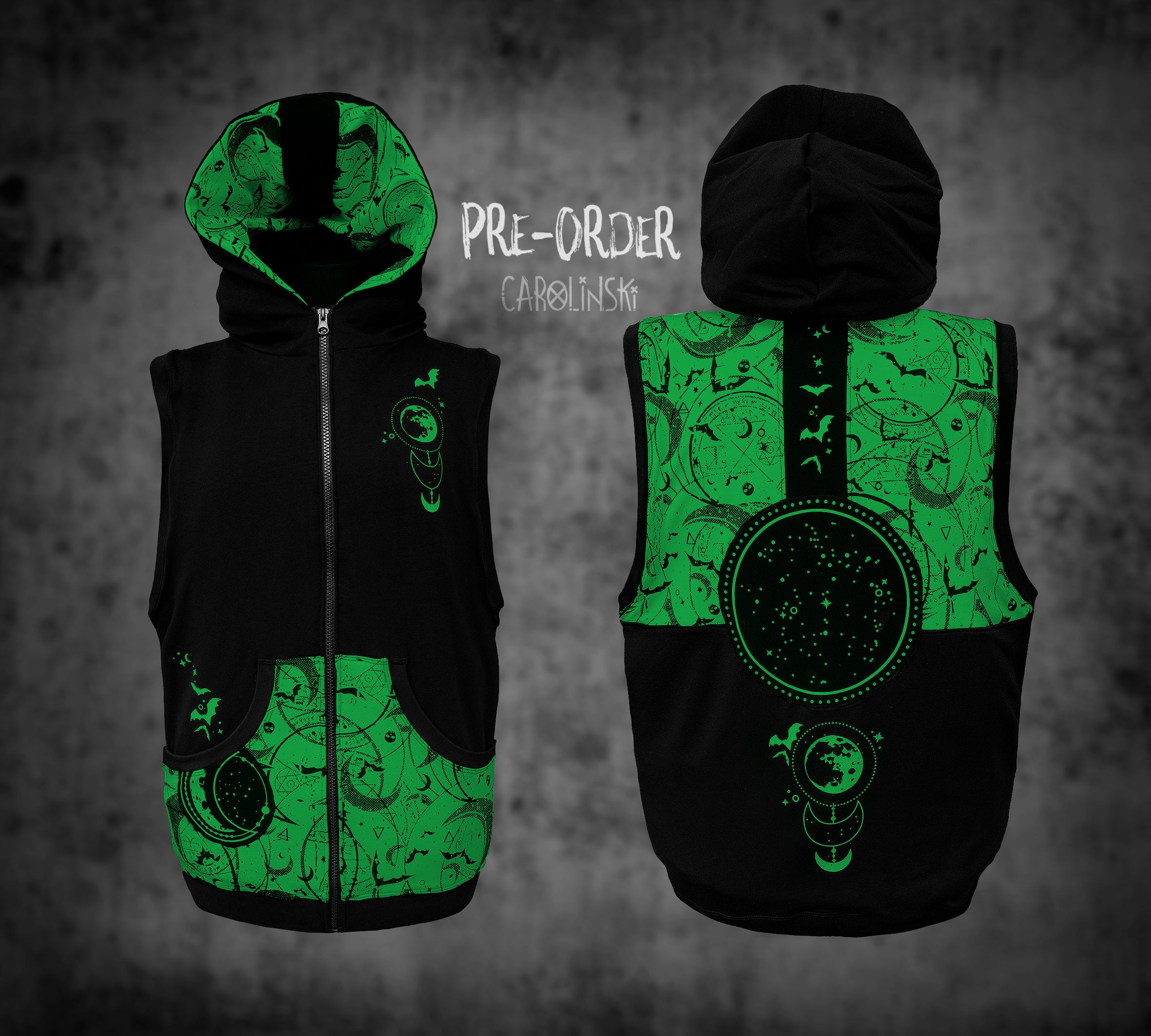 Sleeveless Zip - Witchy