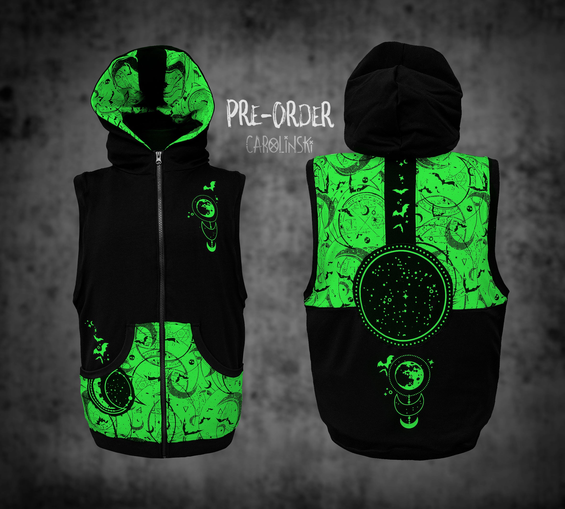 Sleeveless Zip - Witchy