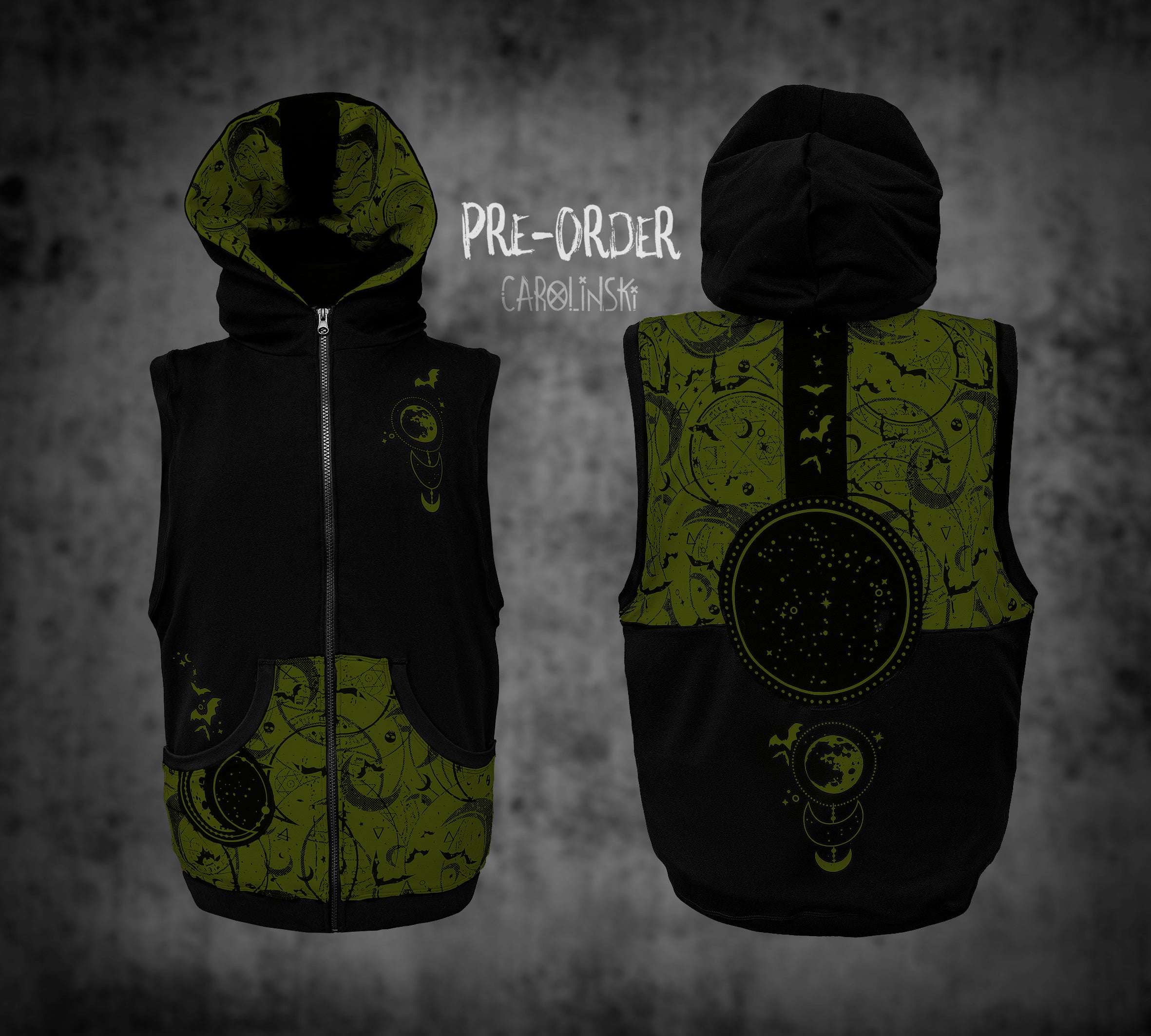 Sleeveless Zip - Witchy