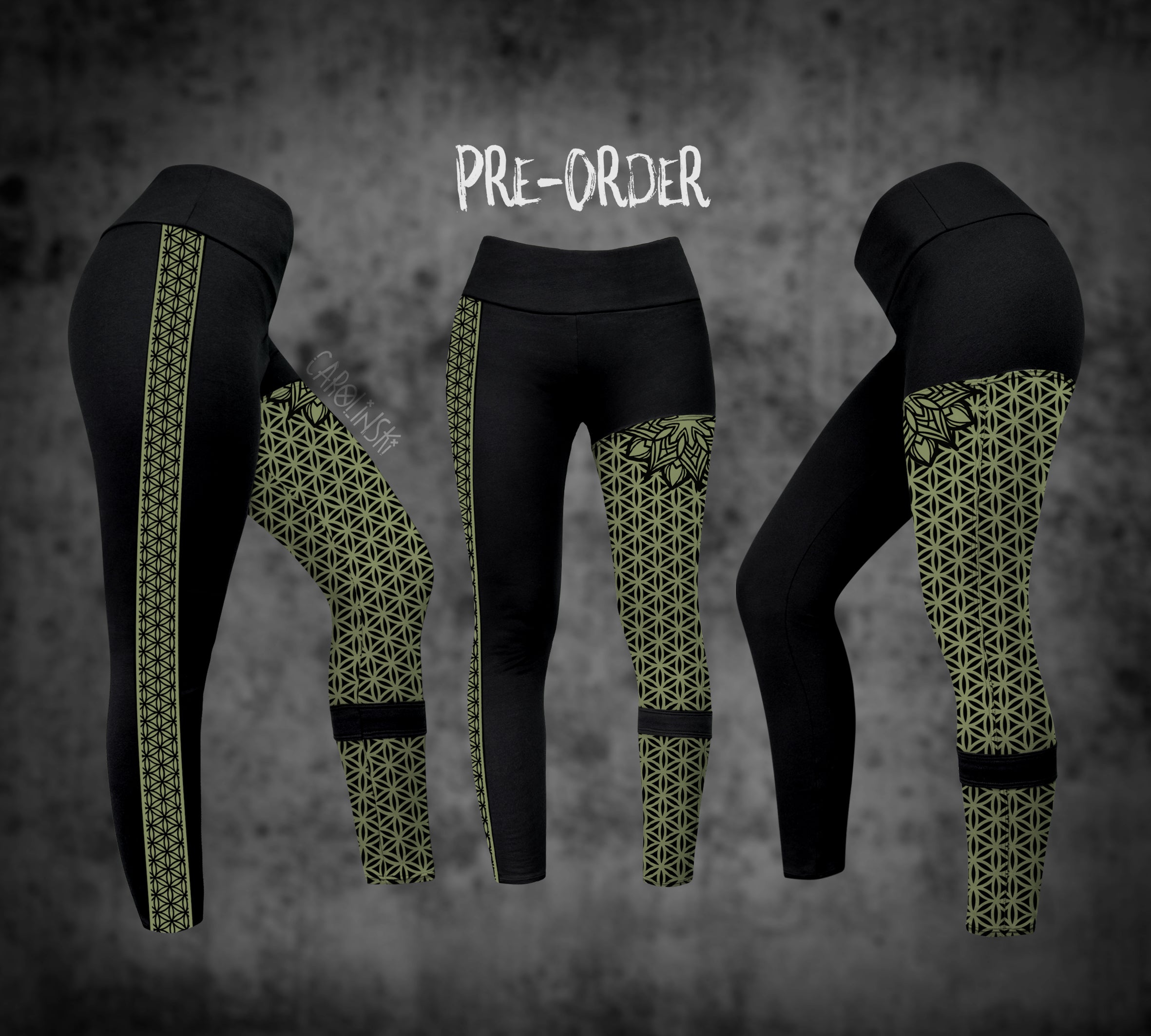 Split Leggings - Flower of Life