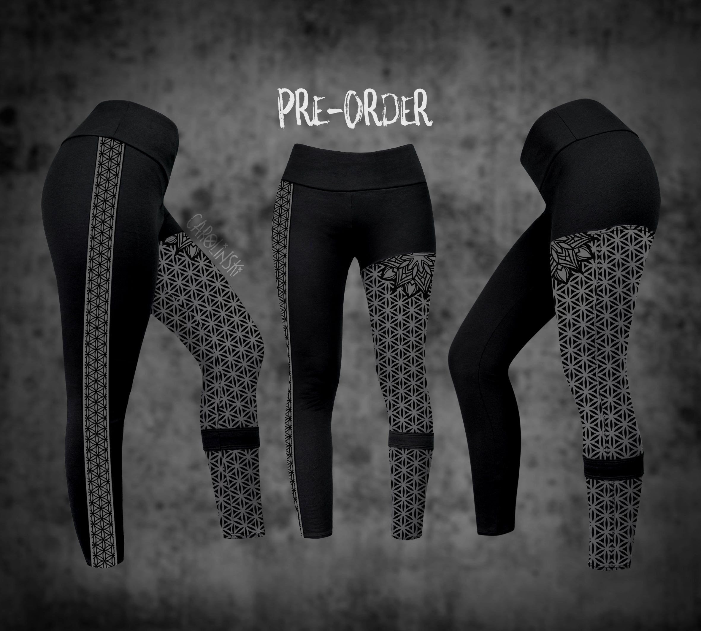 Split Leggings - Flower of Life