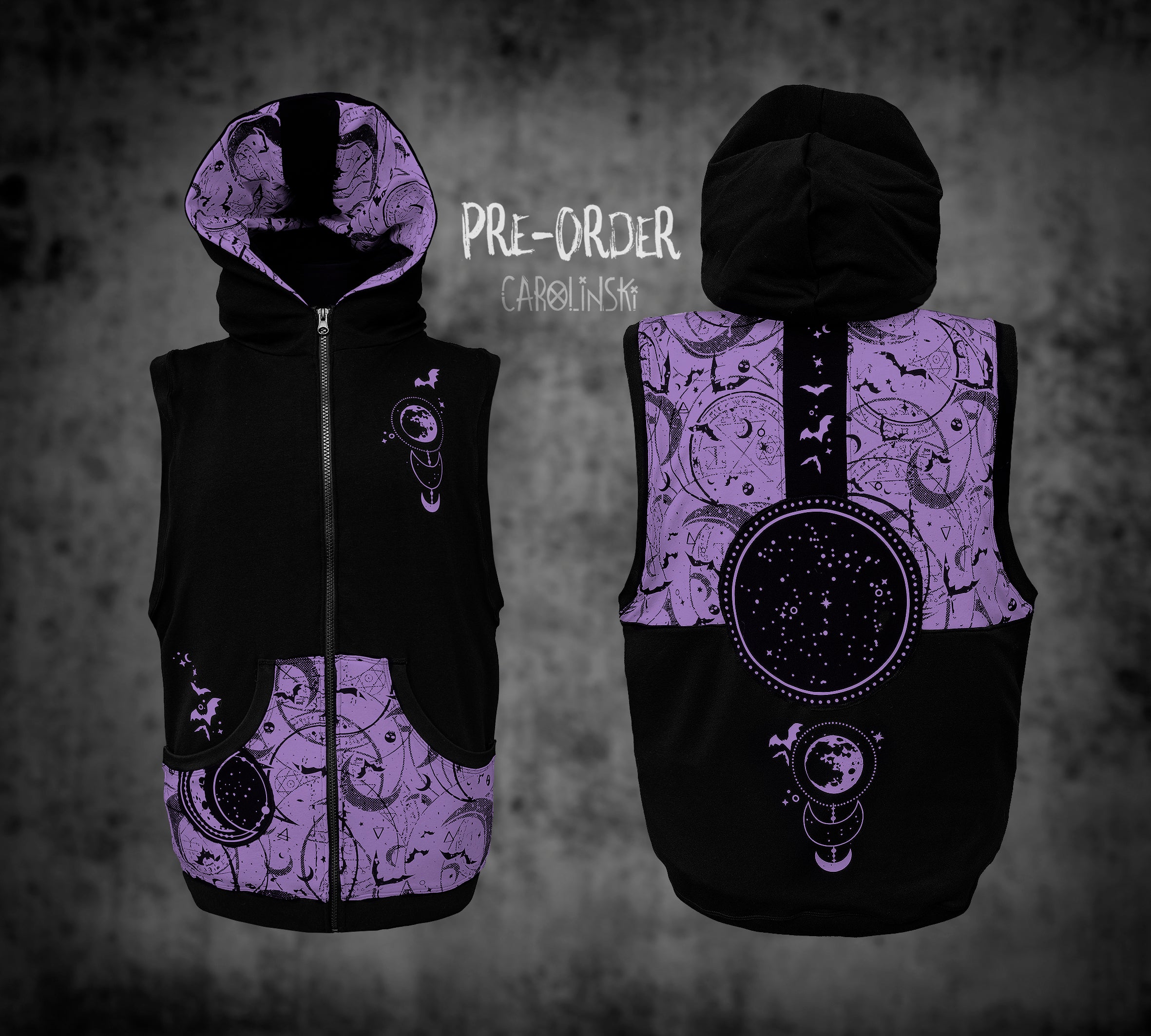Sleeveless Zip - Witchy