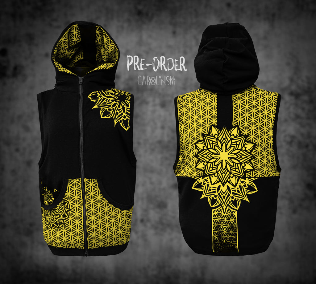 Sleeveless Zip - Flower of Life