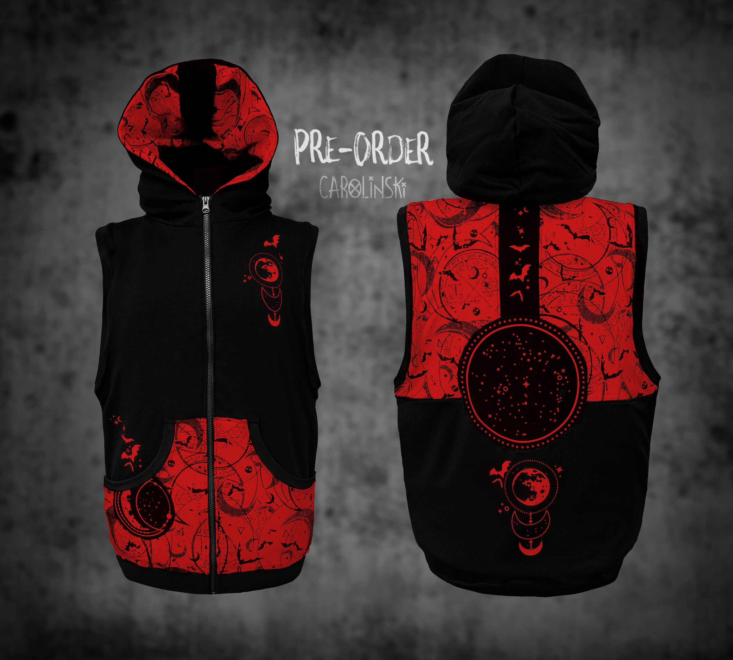 Sleeveless Zip - Witchy