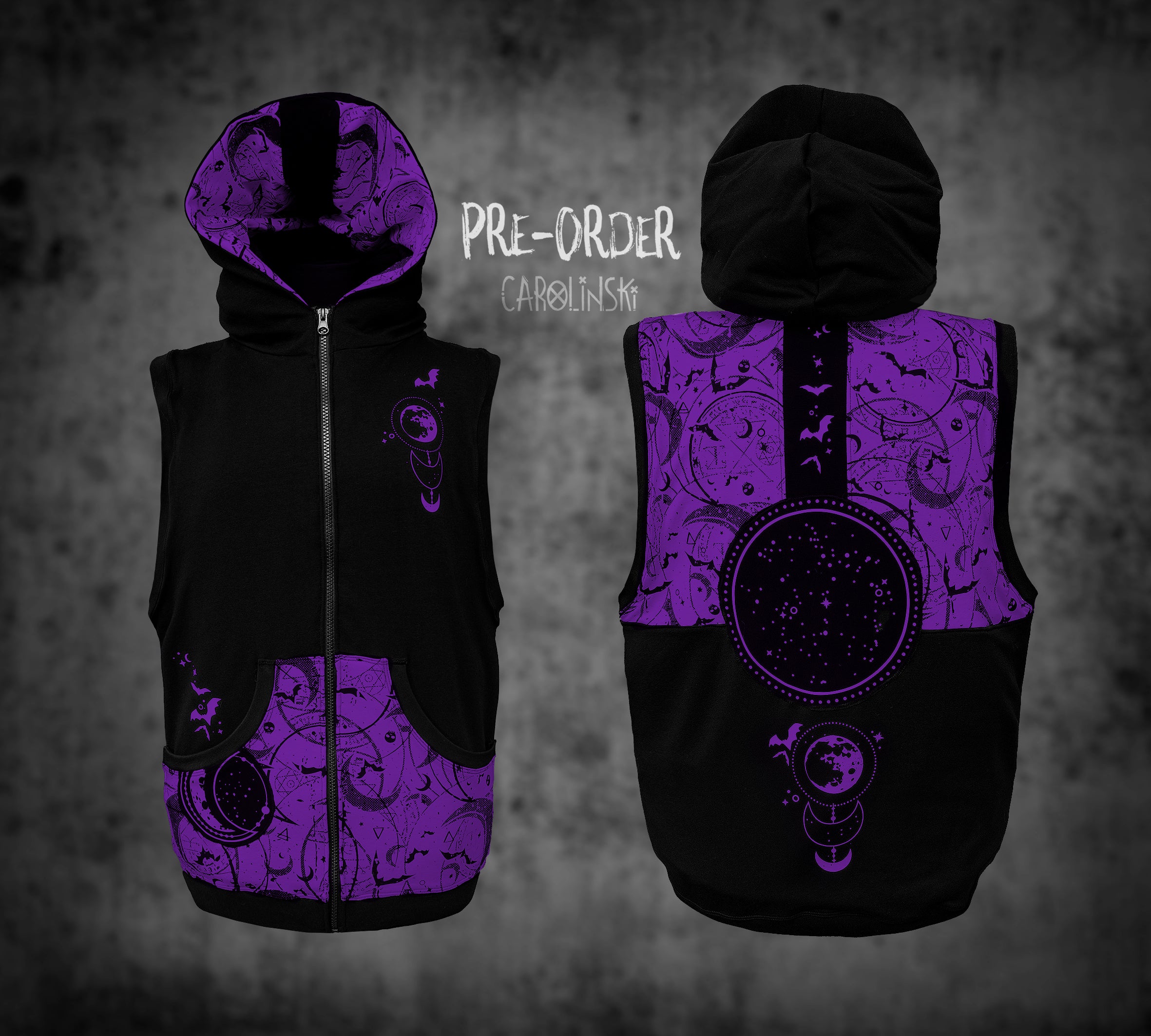 Sleeveless Zip - Witchy