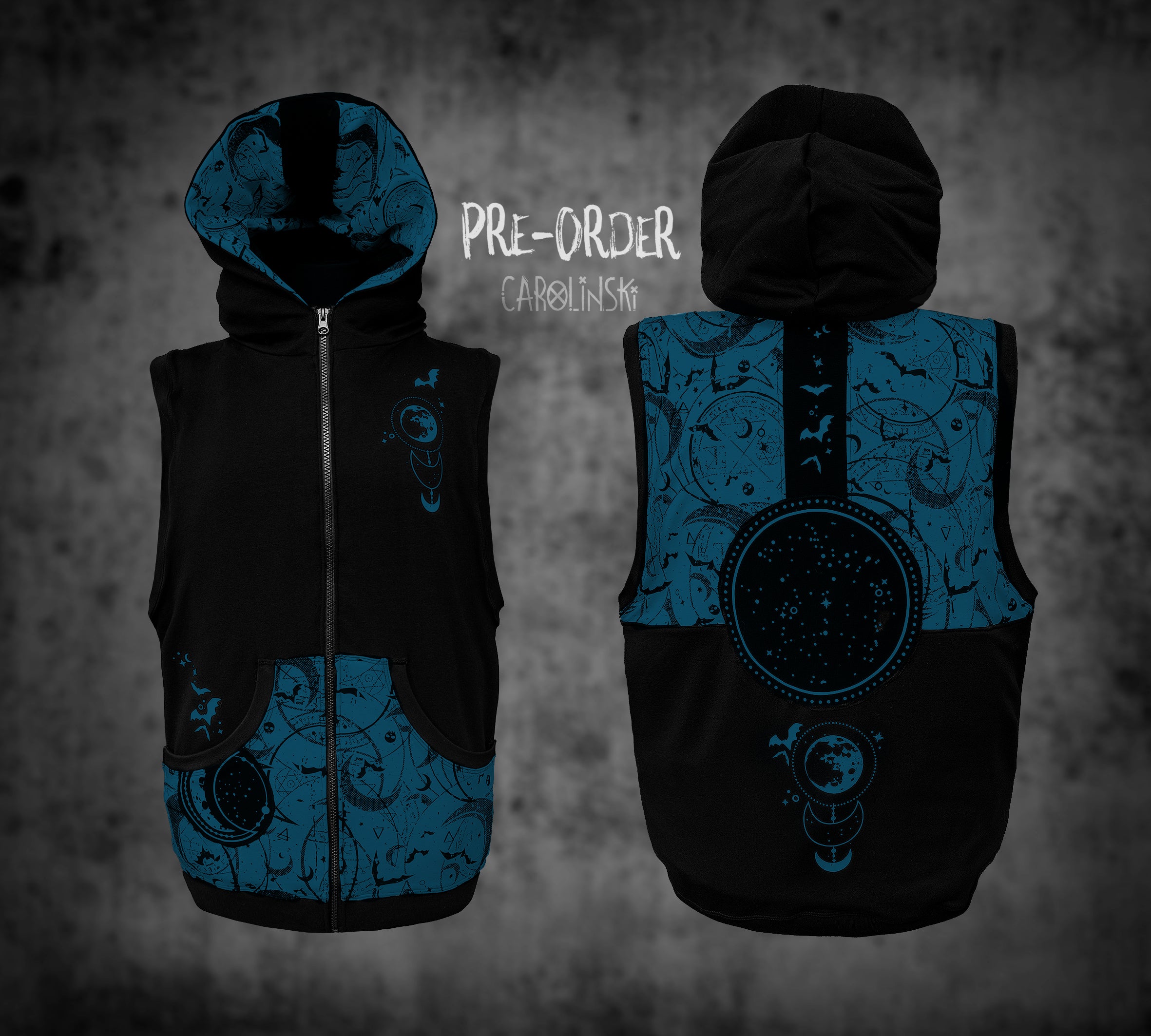 Sleeveless Zip - Witchy