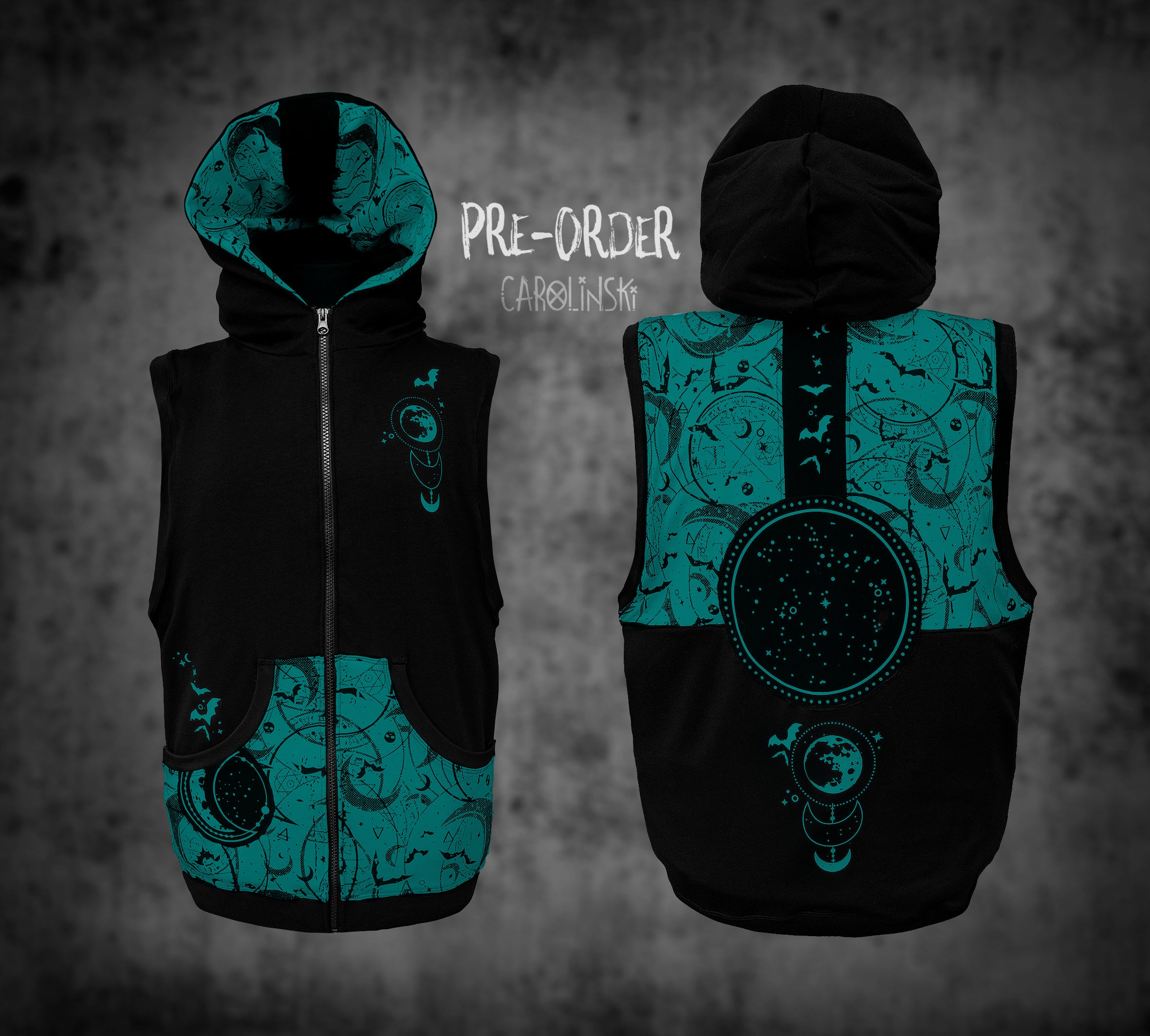 Sleeveless Zip - Witchy