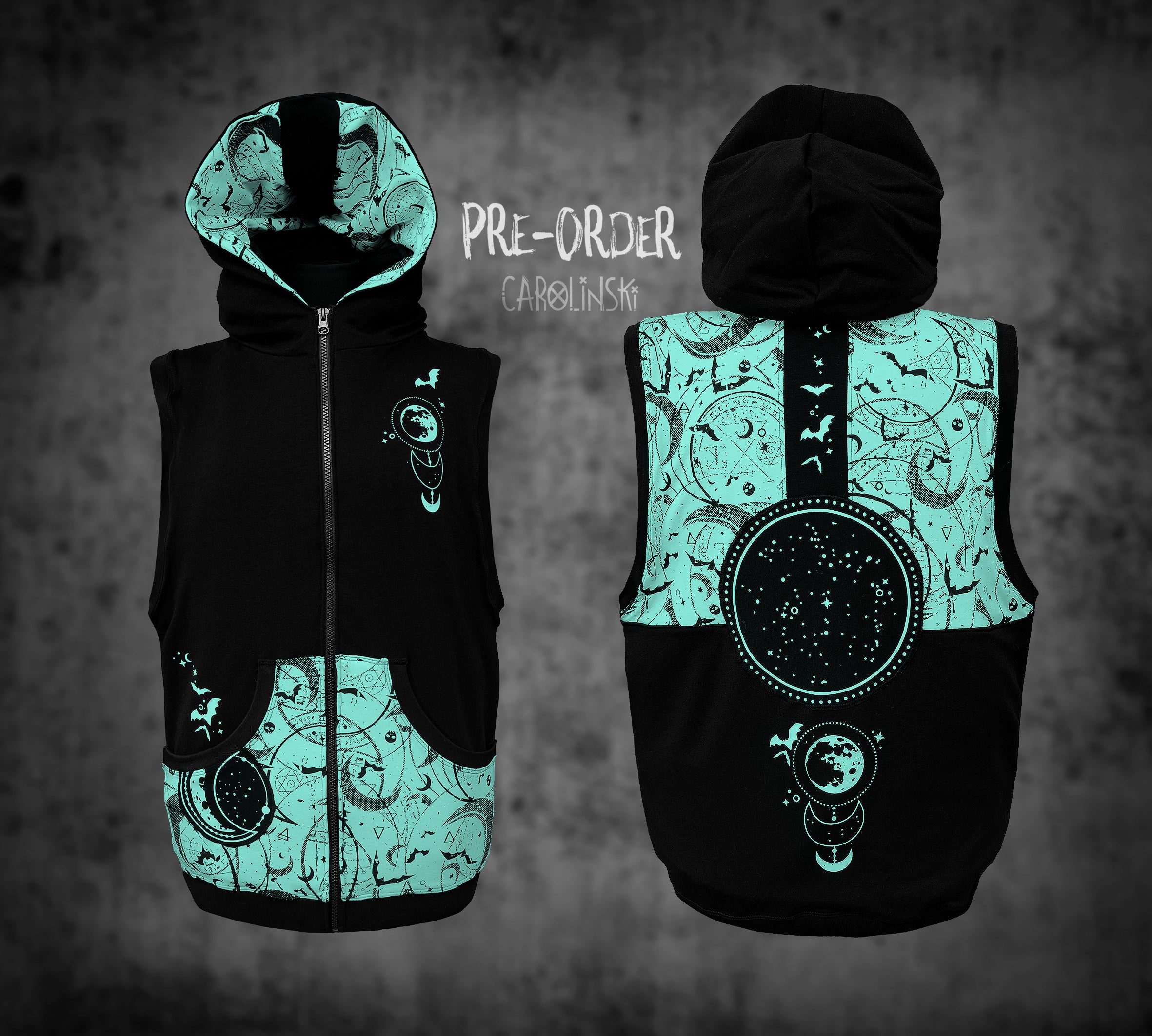 Sleeveless Zip - Witchy