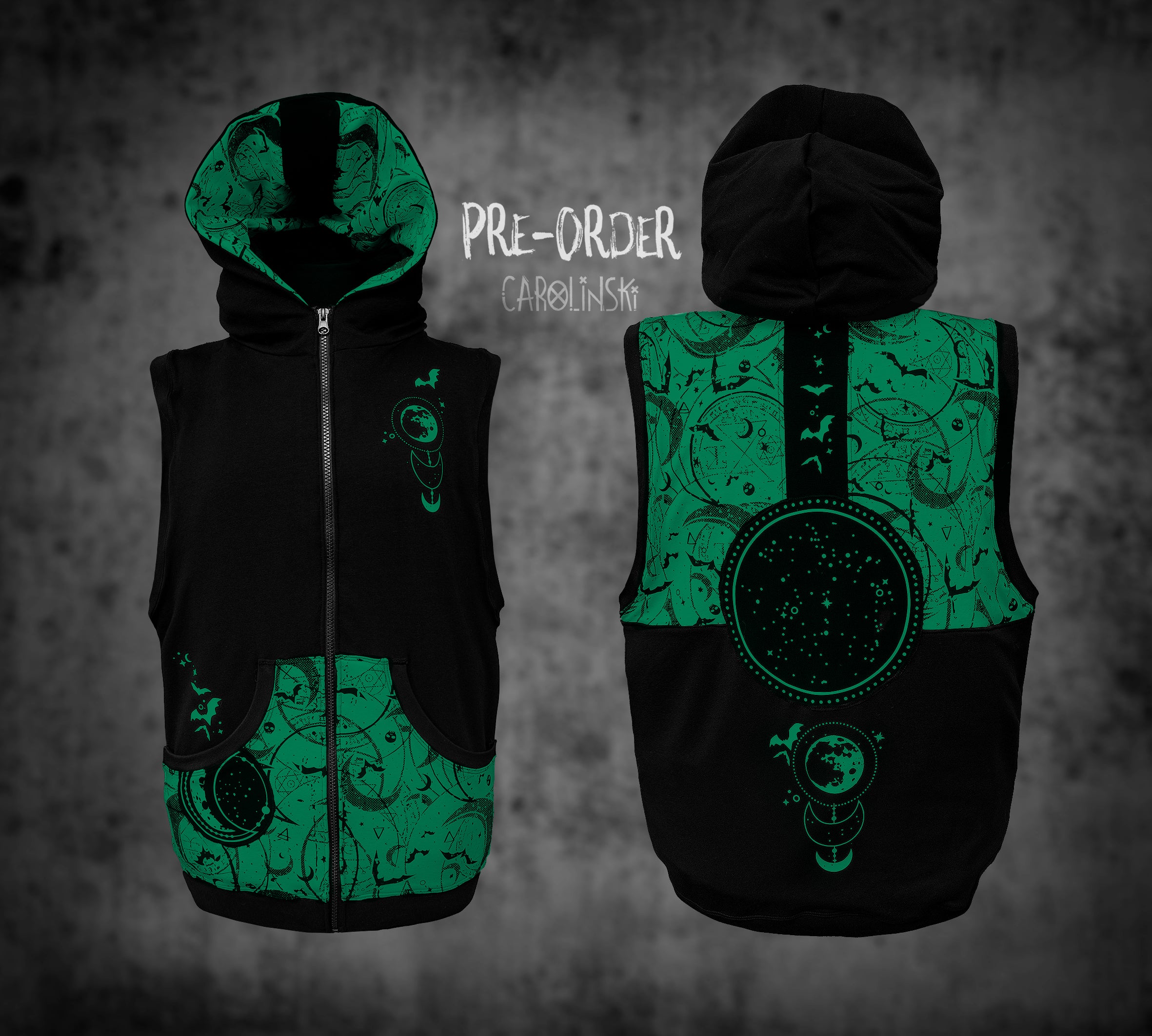 Sleeveless Zip - Witchy