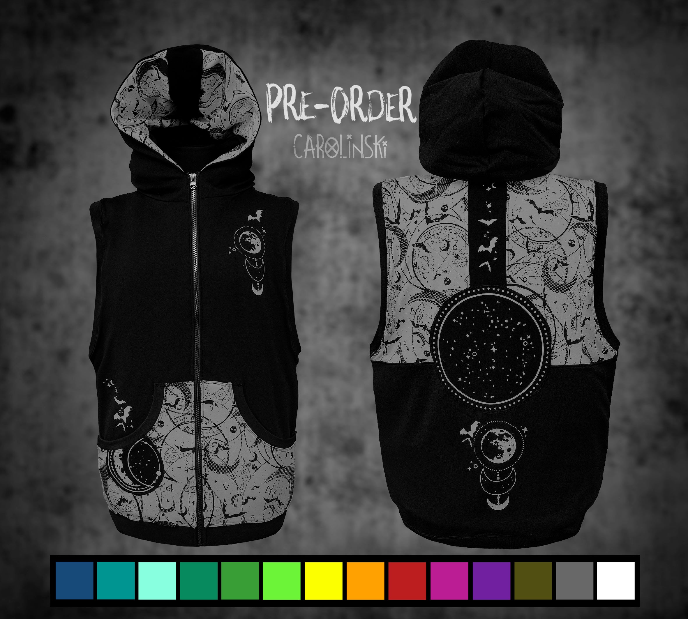 Sleeveless Zip - Witchy
