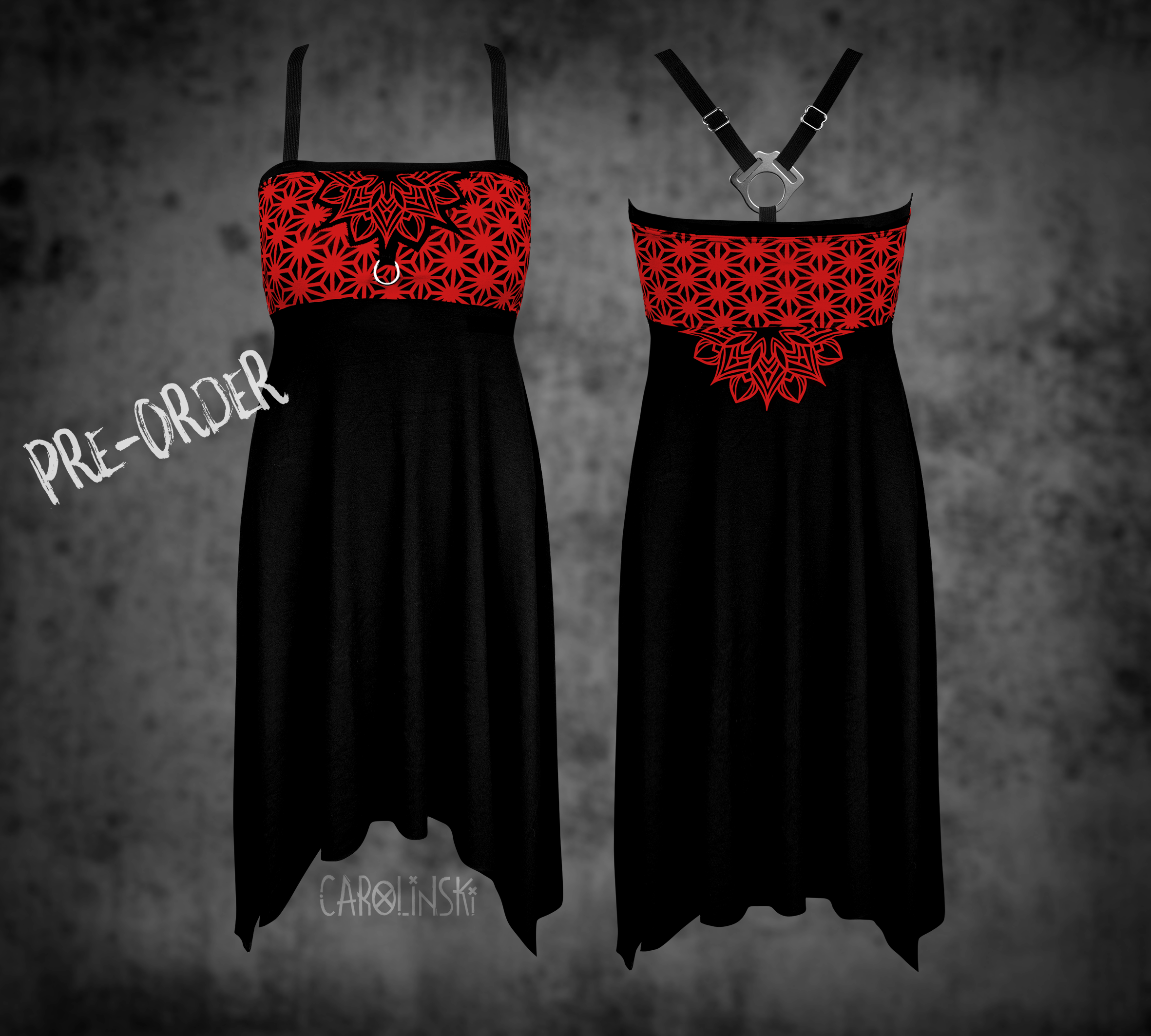 Crossback Dress - Asanoha