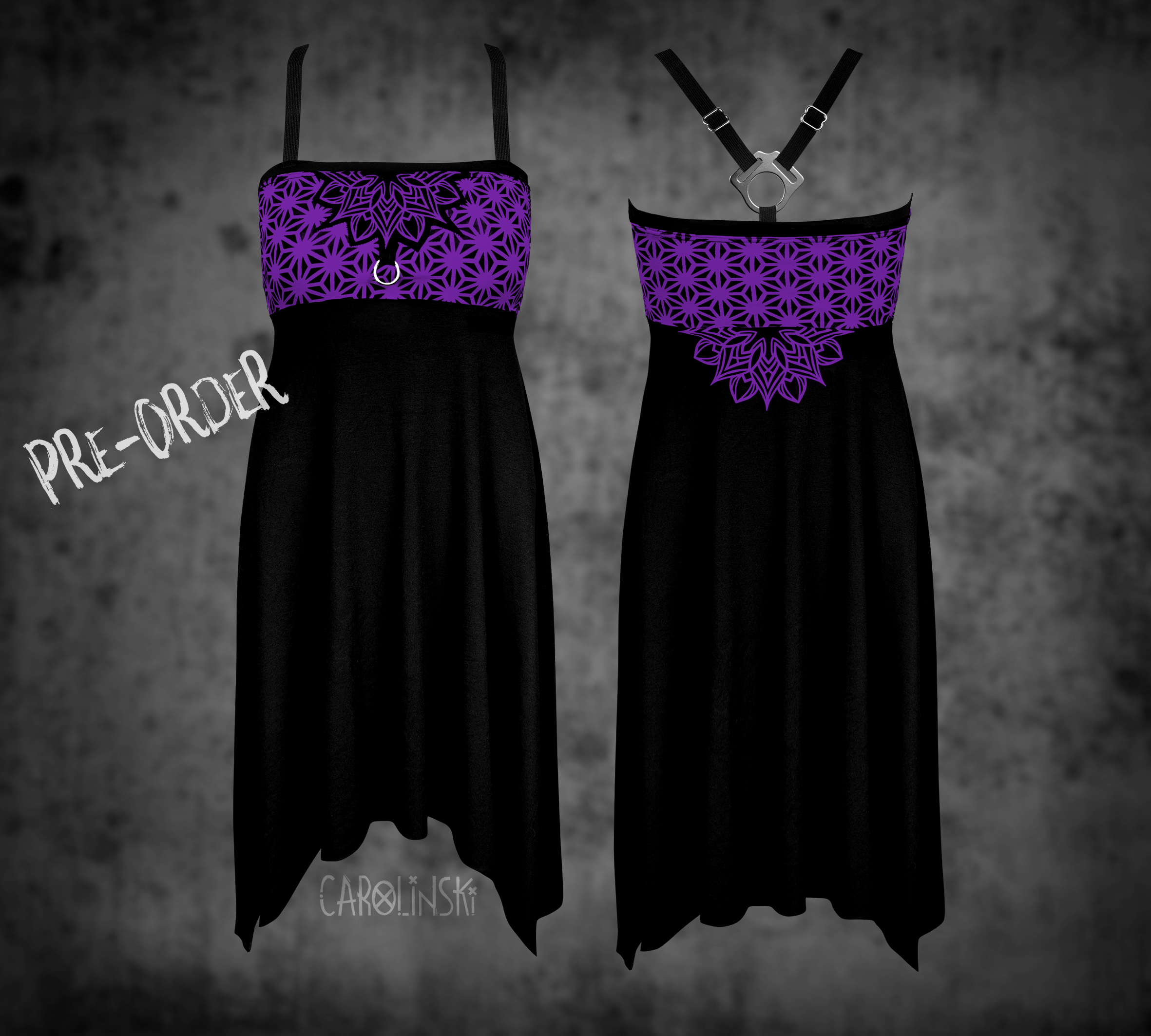 Crossback Dress - Asanoha