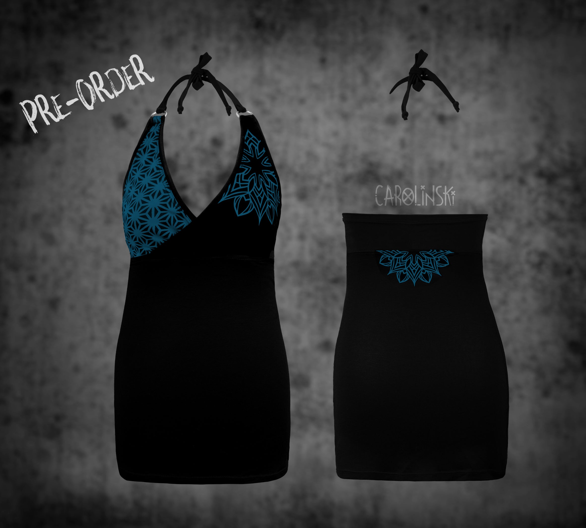 Neck holder top - asanoha