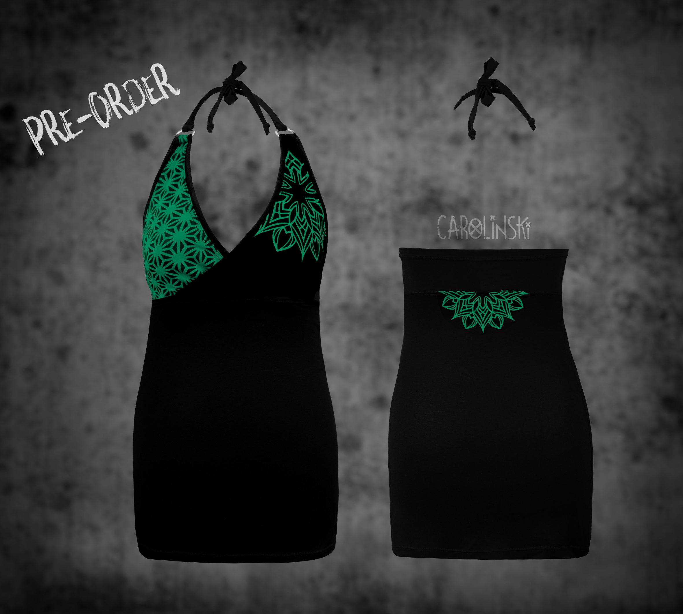 Neck holder top - asanoha
