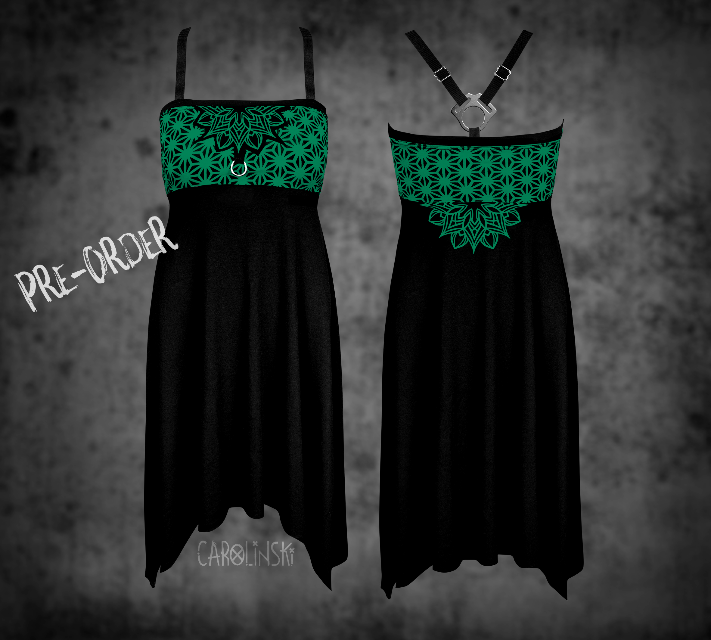 Crossback Dress - Asanoha