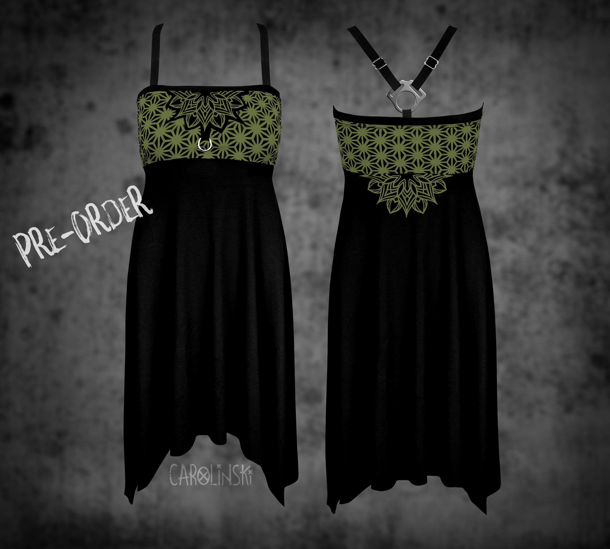 Crossback Dress - Asanoha
