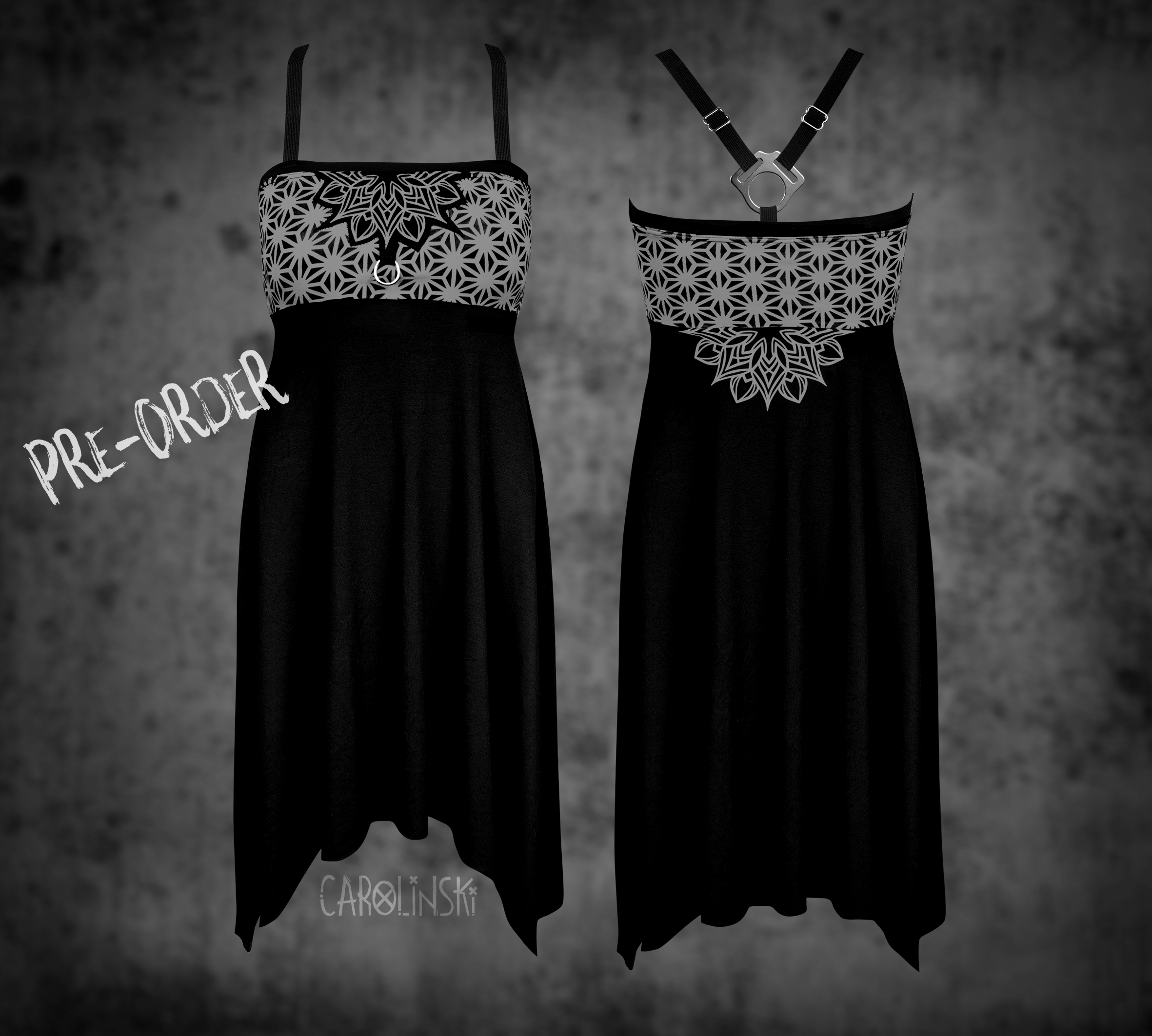 Crossback Dress - Asanoha