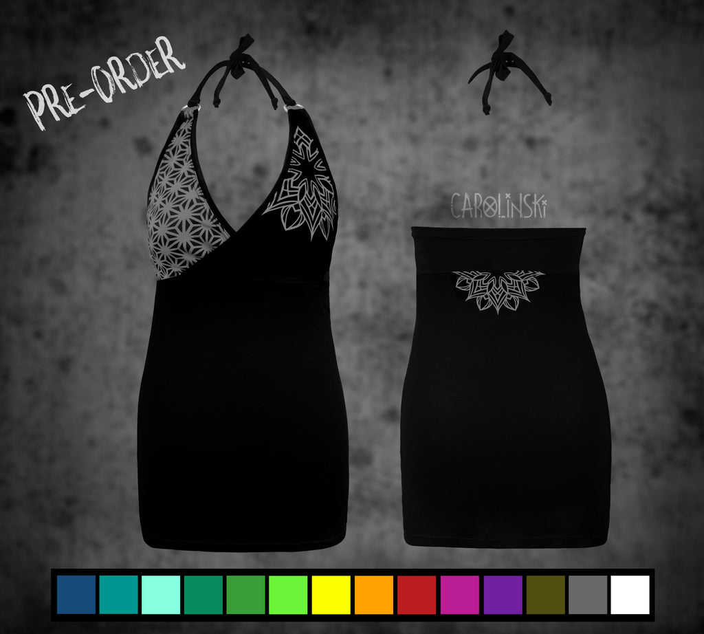 Neck holder top - asanoha