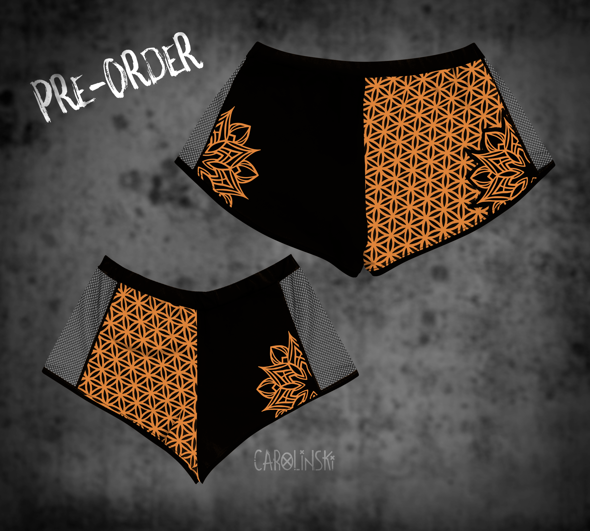 Split Shorts - Flower of Life
