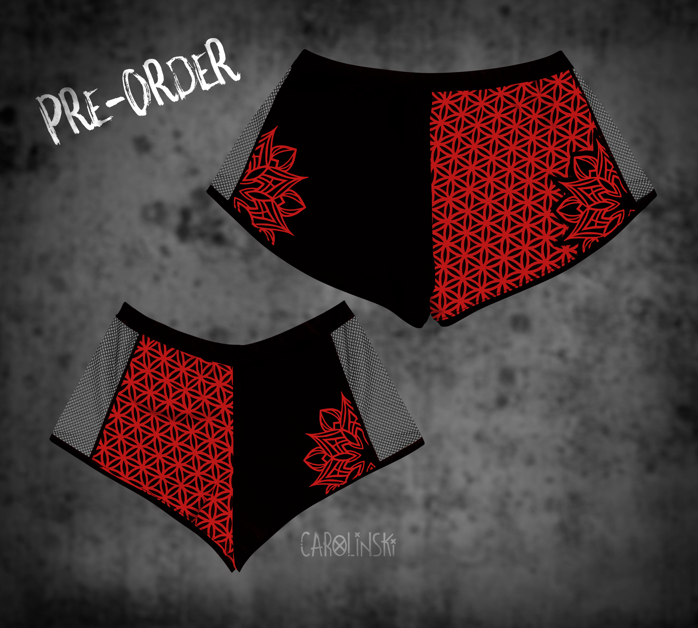 Split Shorts - Flower of Life