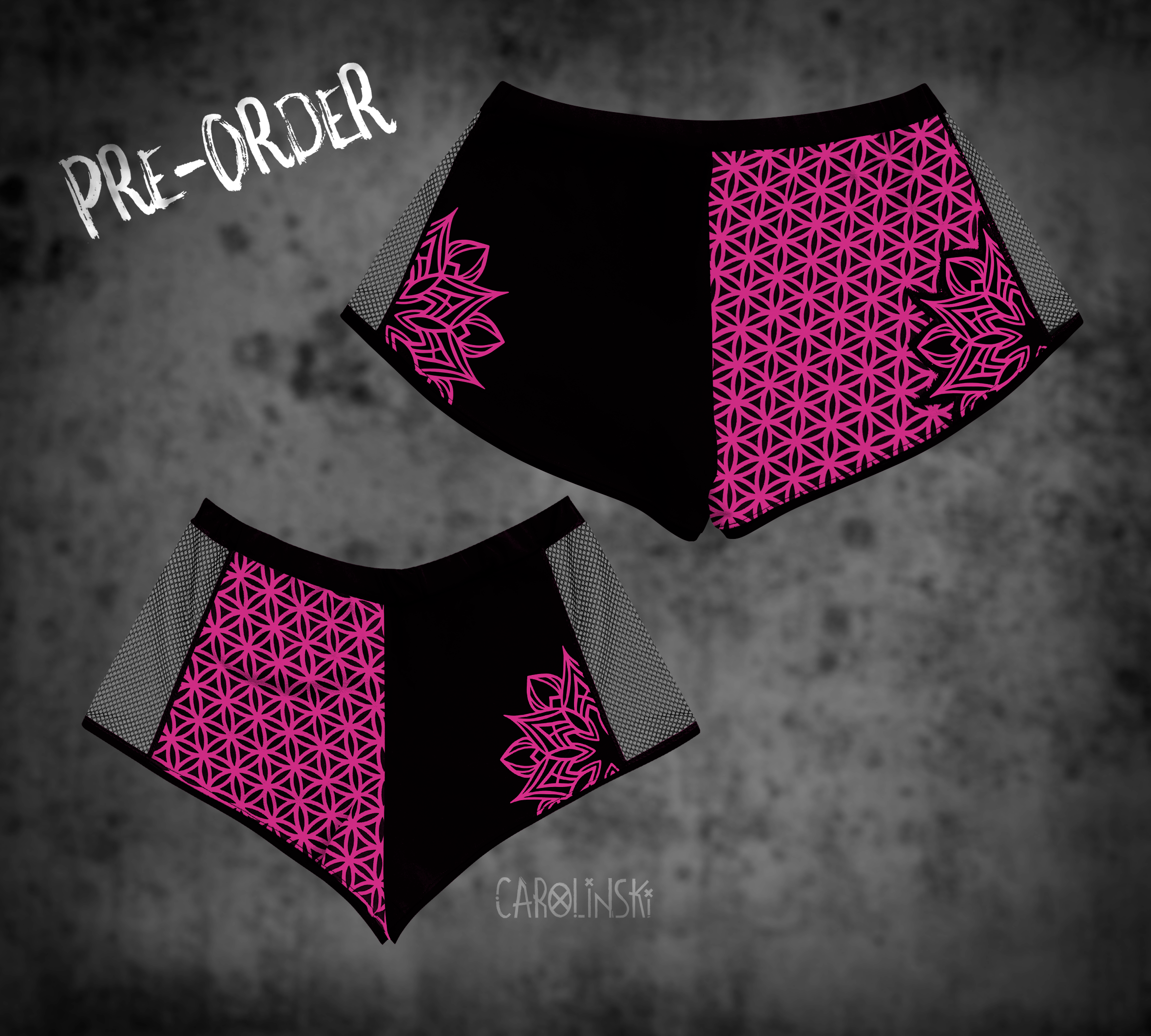 Split Shorts - Flower of Life