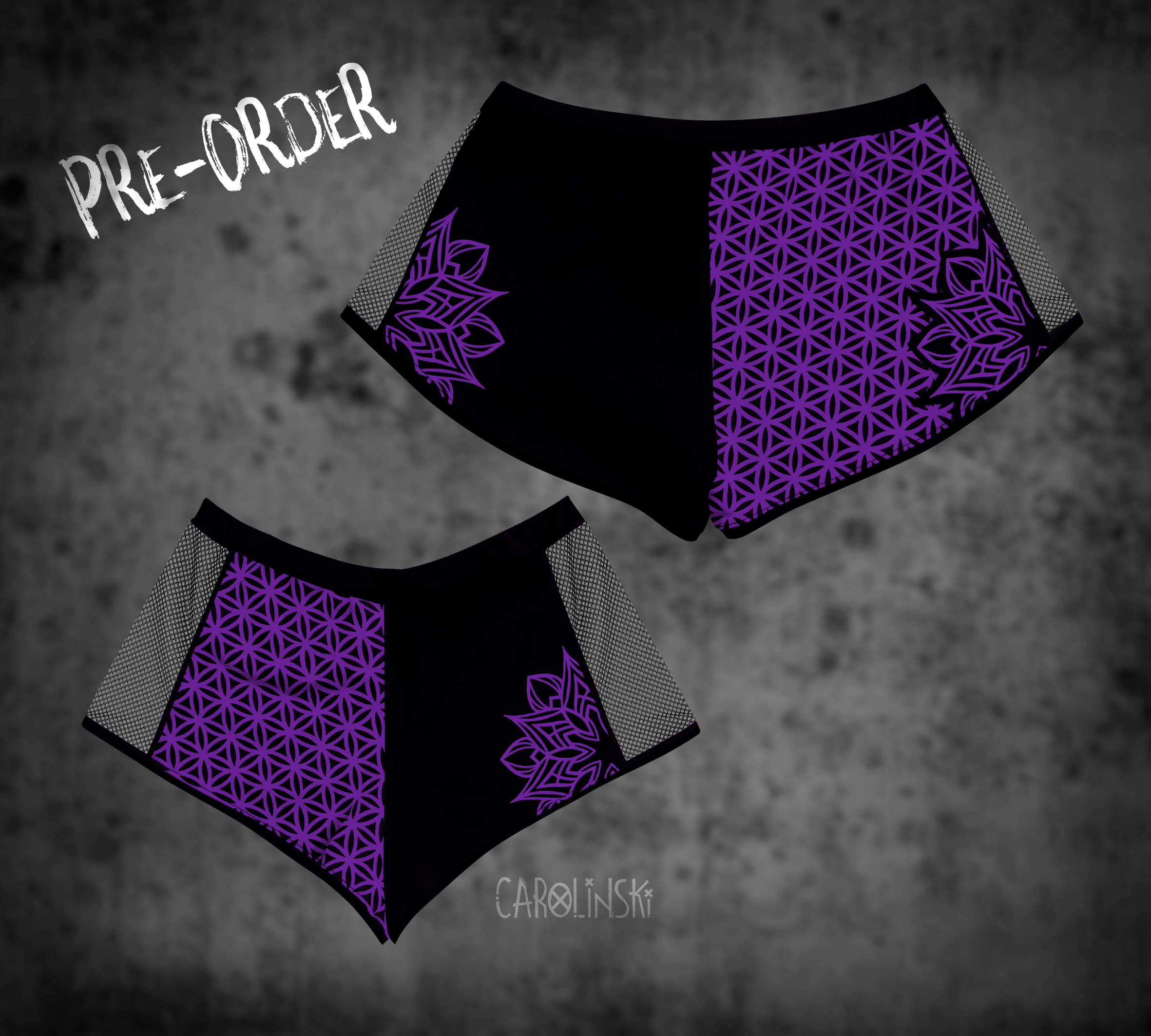 Split Shorts - Flower of Life