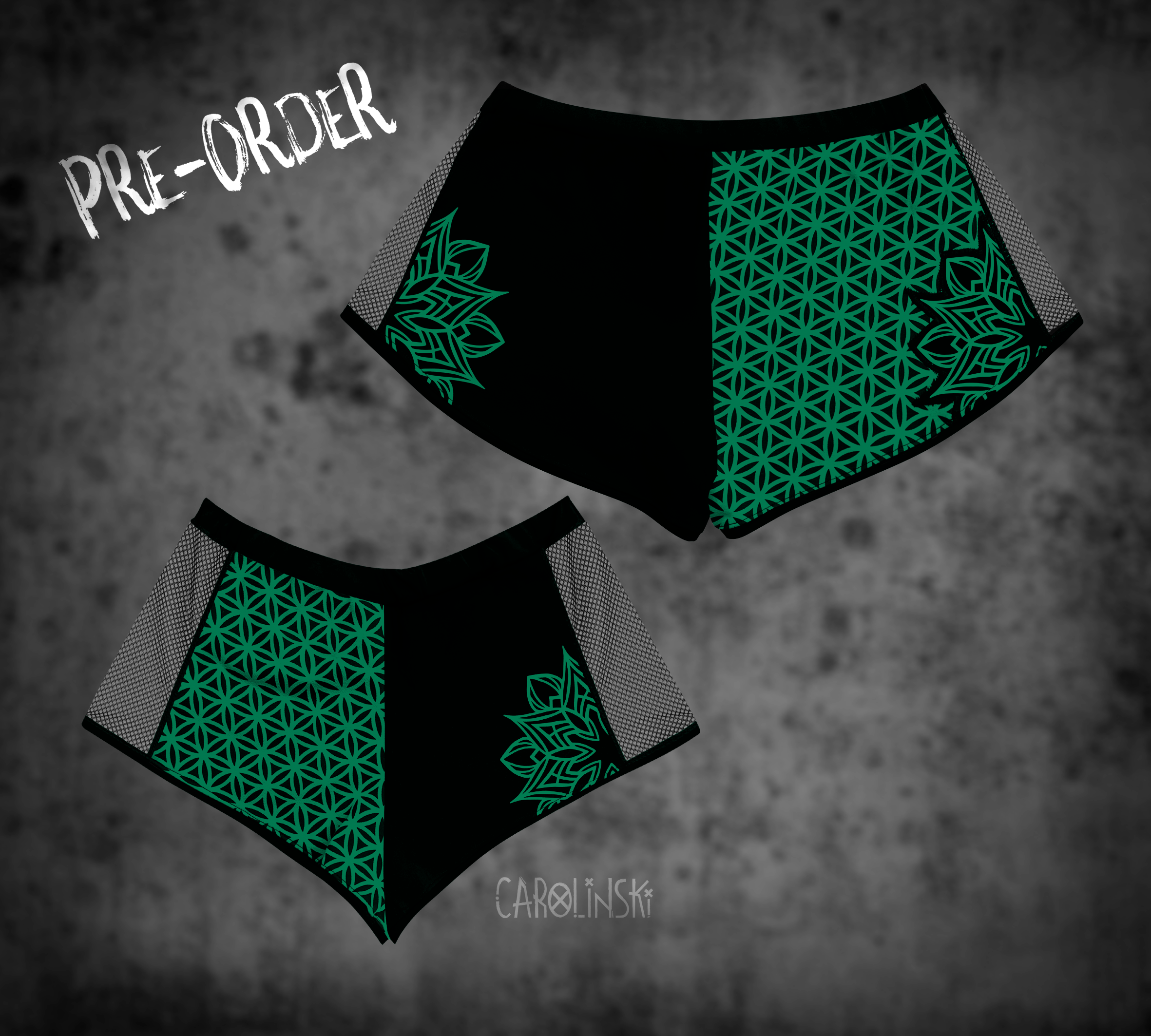 Split Shorts - Flower of Life