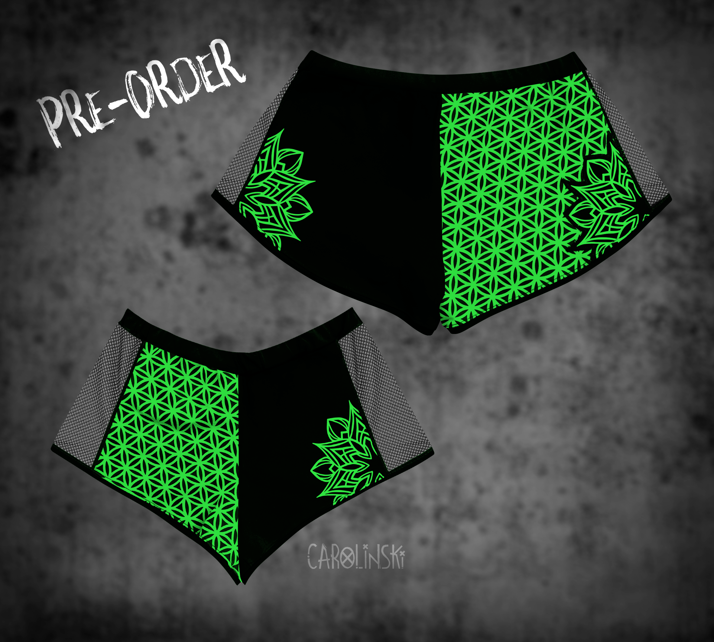 Split Shorts - Flower of Life