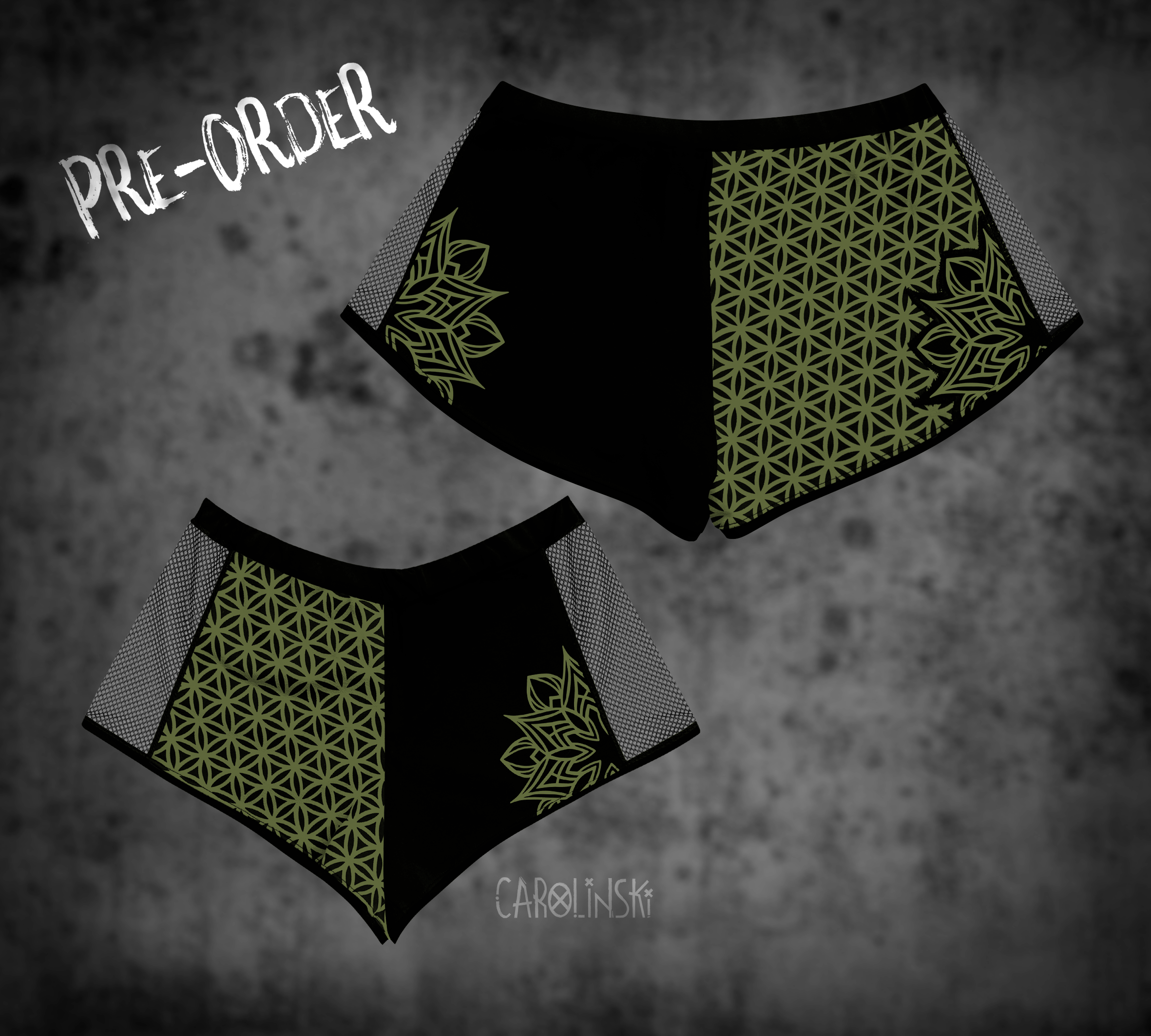 Split Shorts - Flower of Life