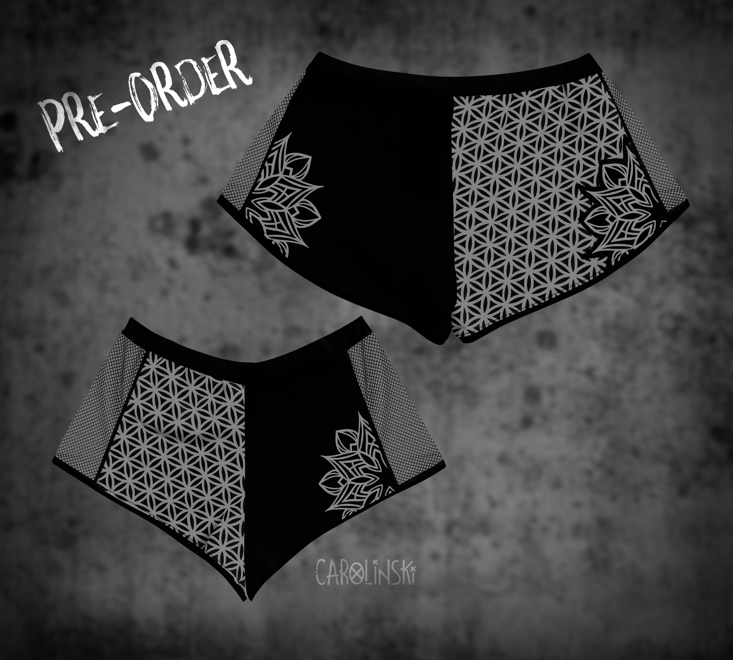 Split Shorts - Flower of Life