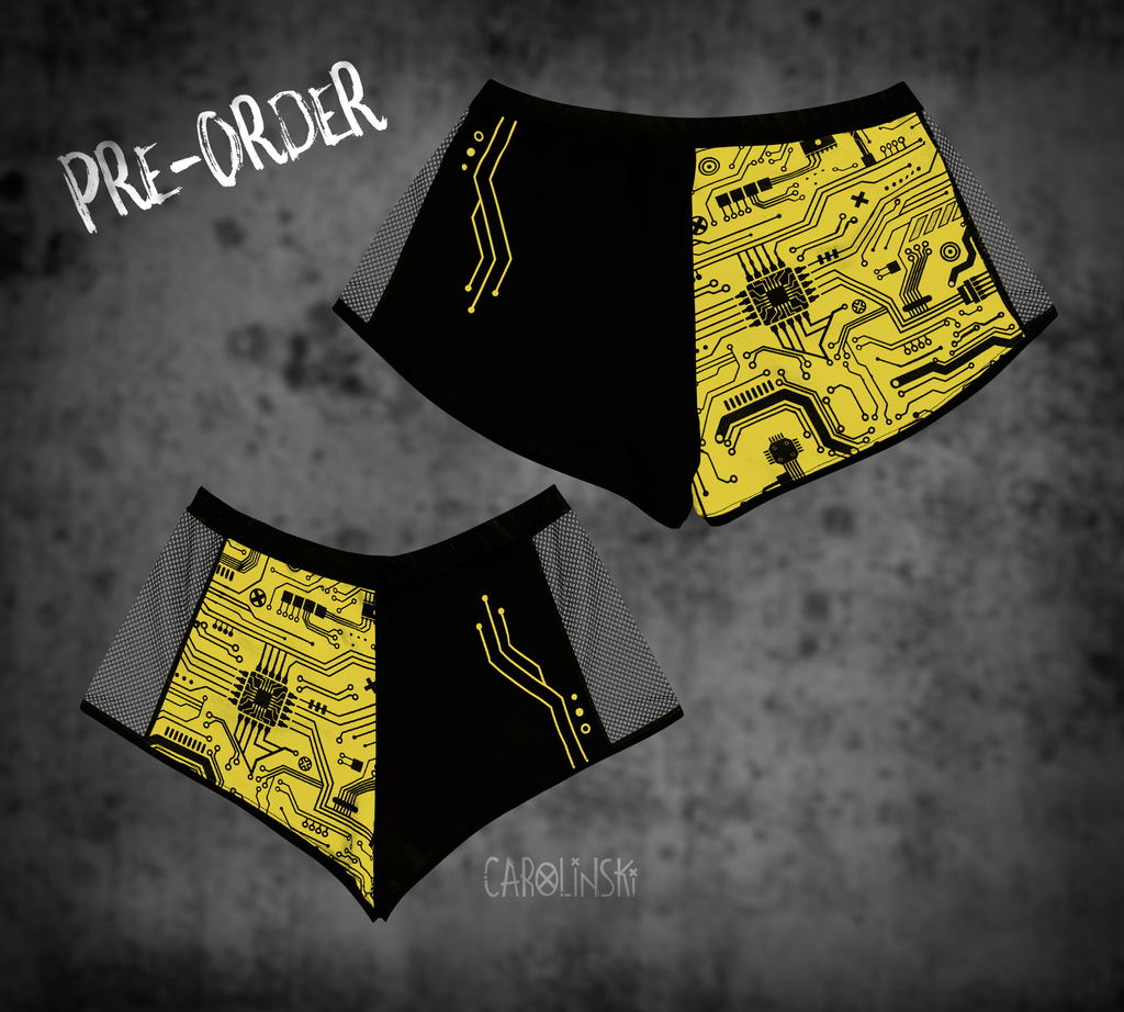 Split Shorts - Circuitboard