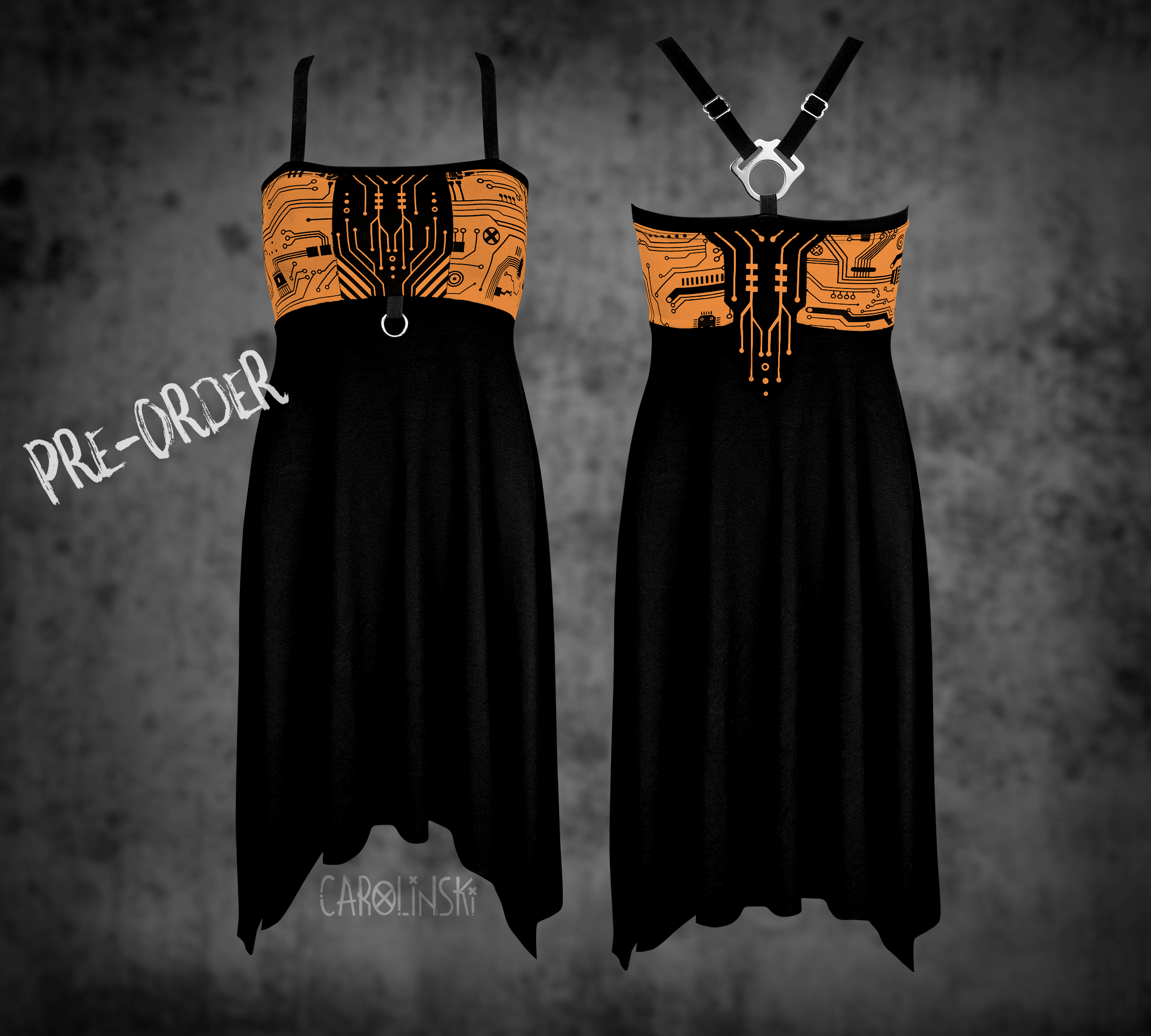Crossback Dress - Circuitboard