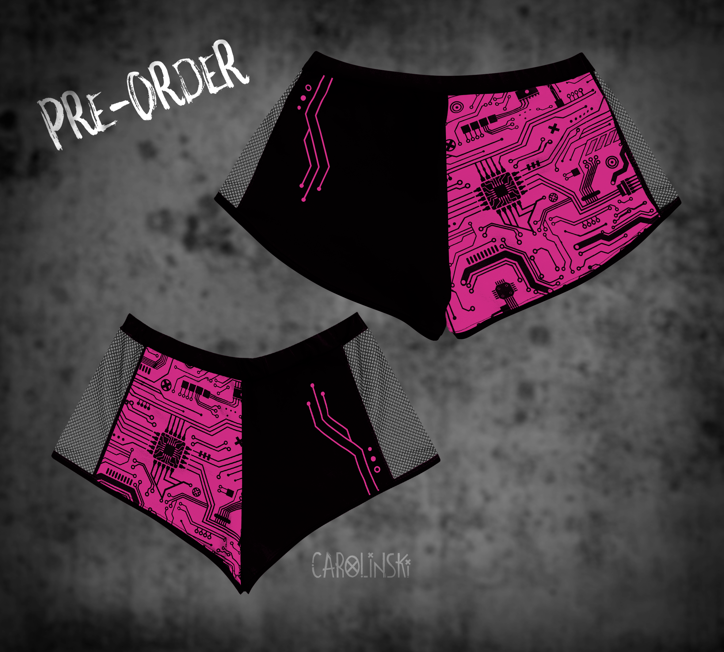 Split Shorts - Circuitboard