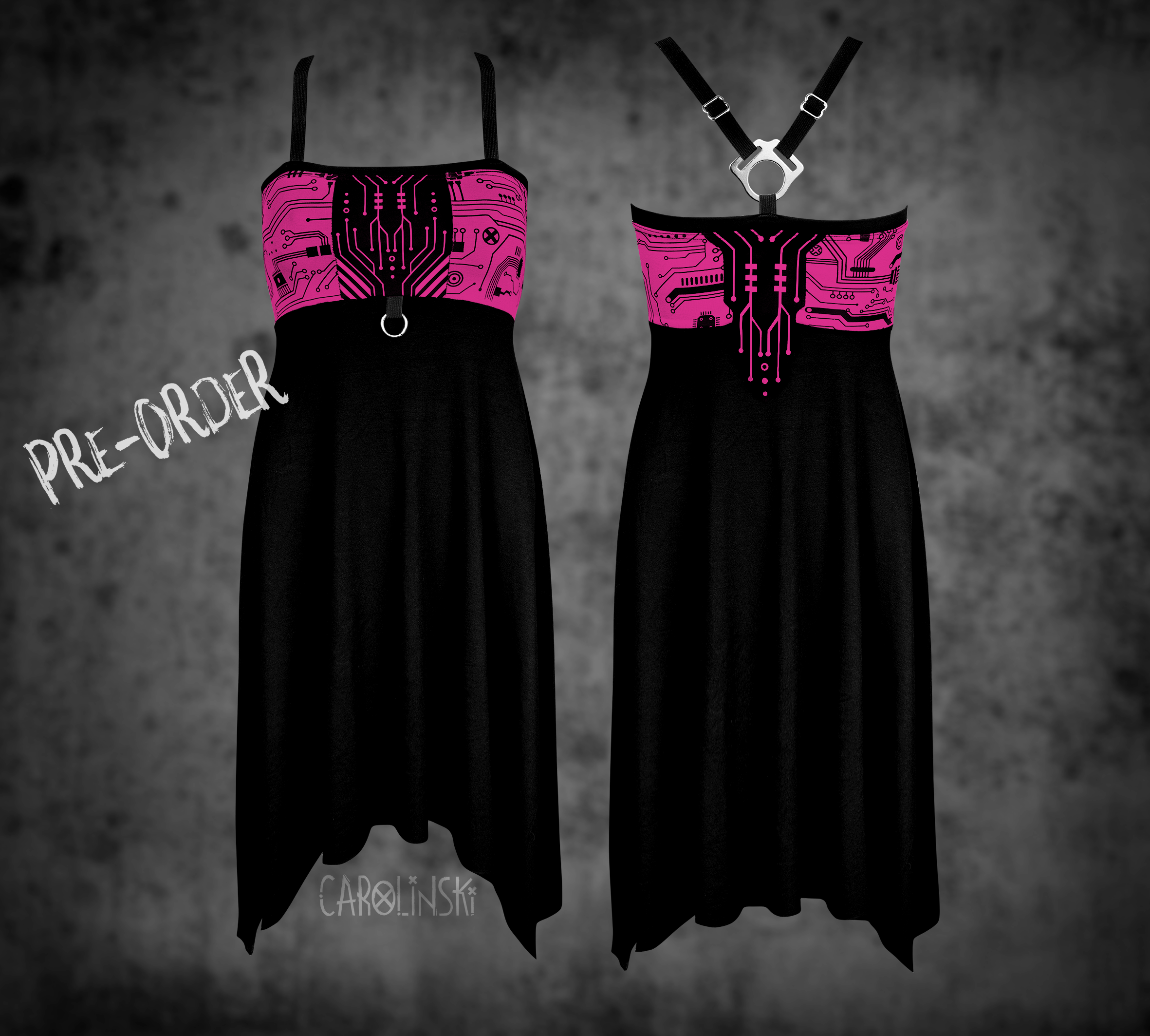 Crossback Dress - Circuitboard