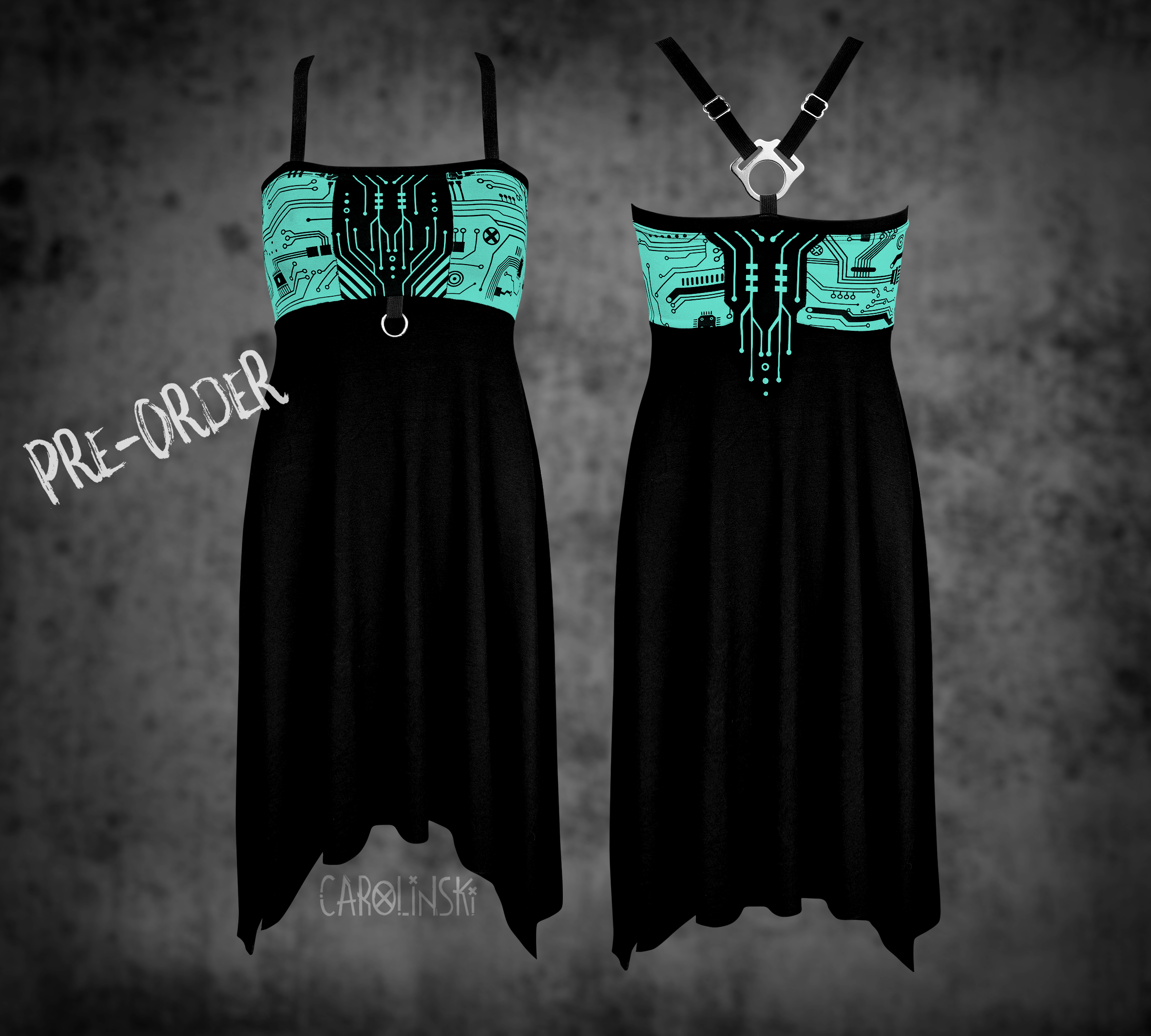 Crossback Dress - Circuitboard