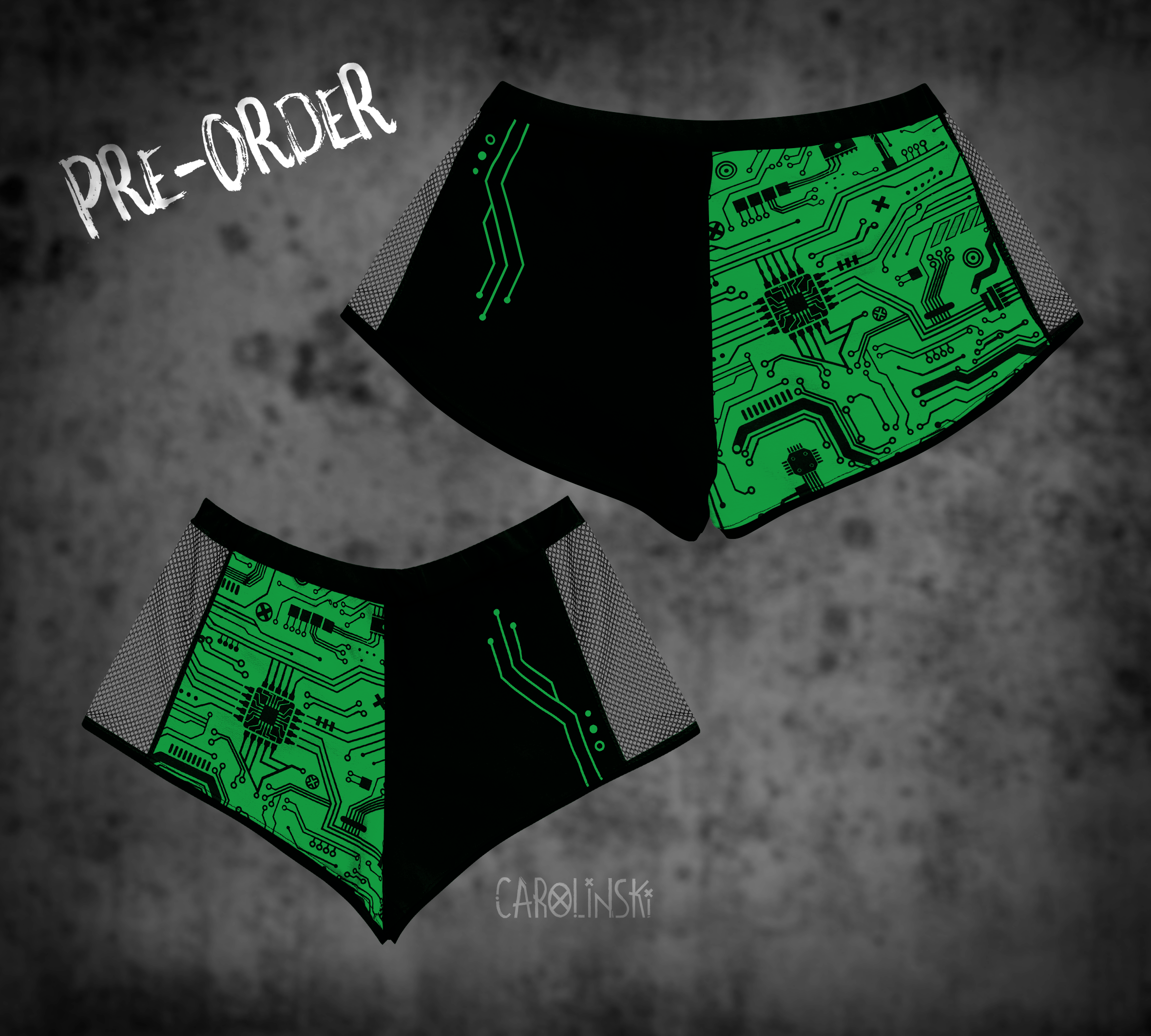 Split Shorts - Circuitboard
