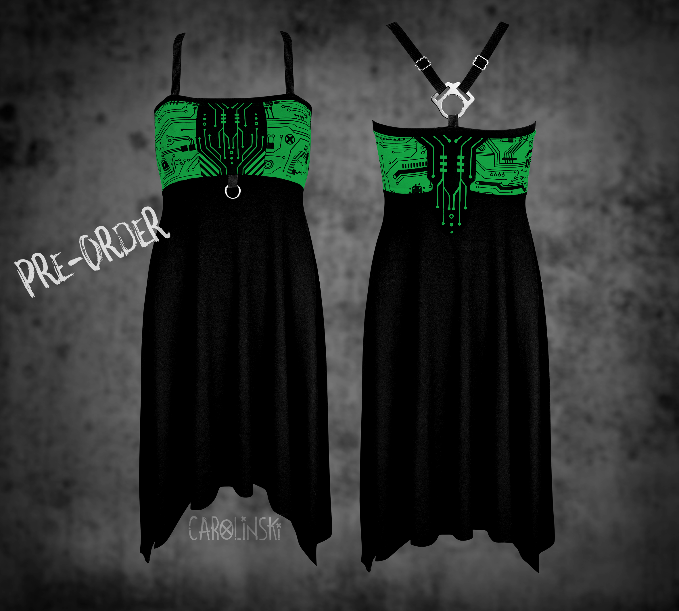 Crossback Dress - Circuitboard