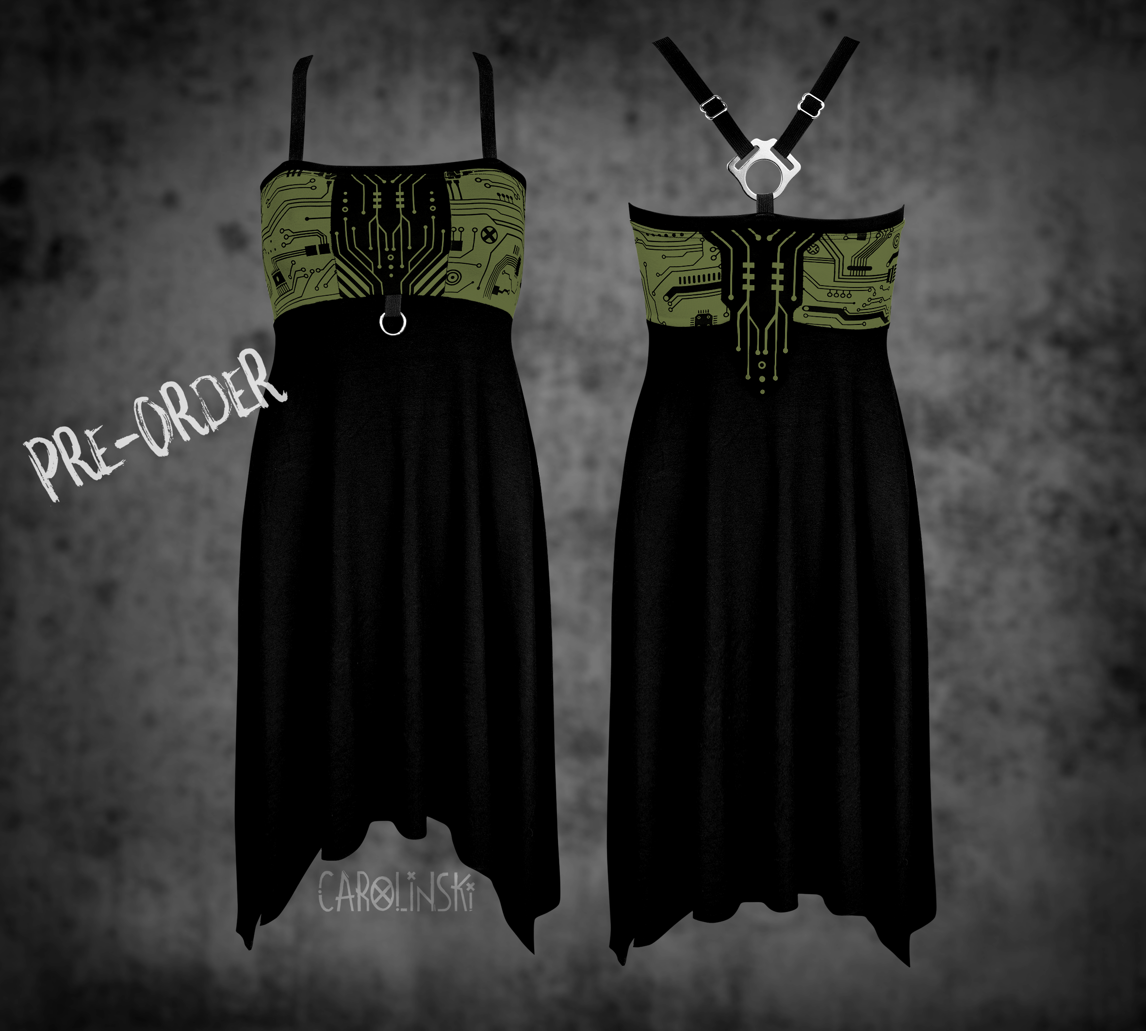 Crossback Dress - Circuitboard