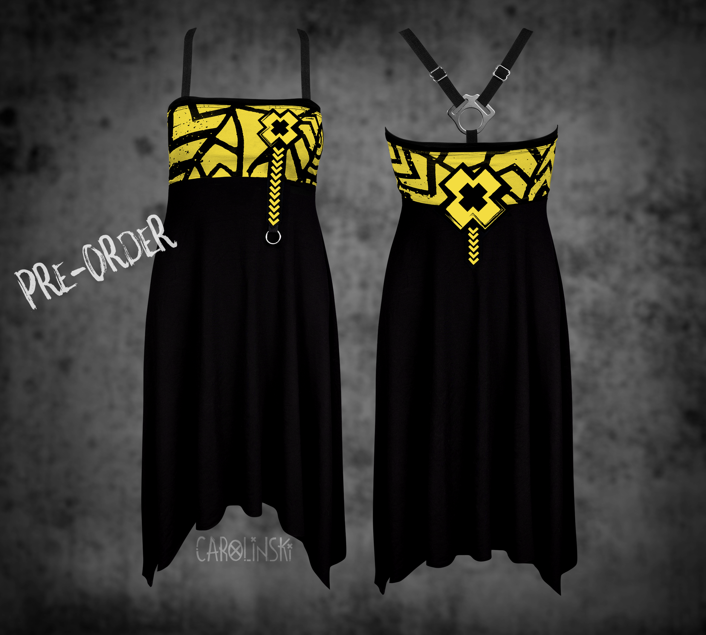 Crossback Dress - Grunge