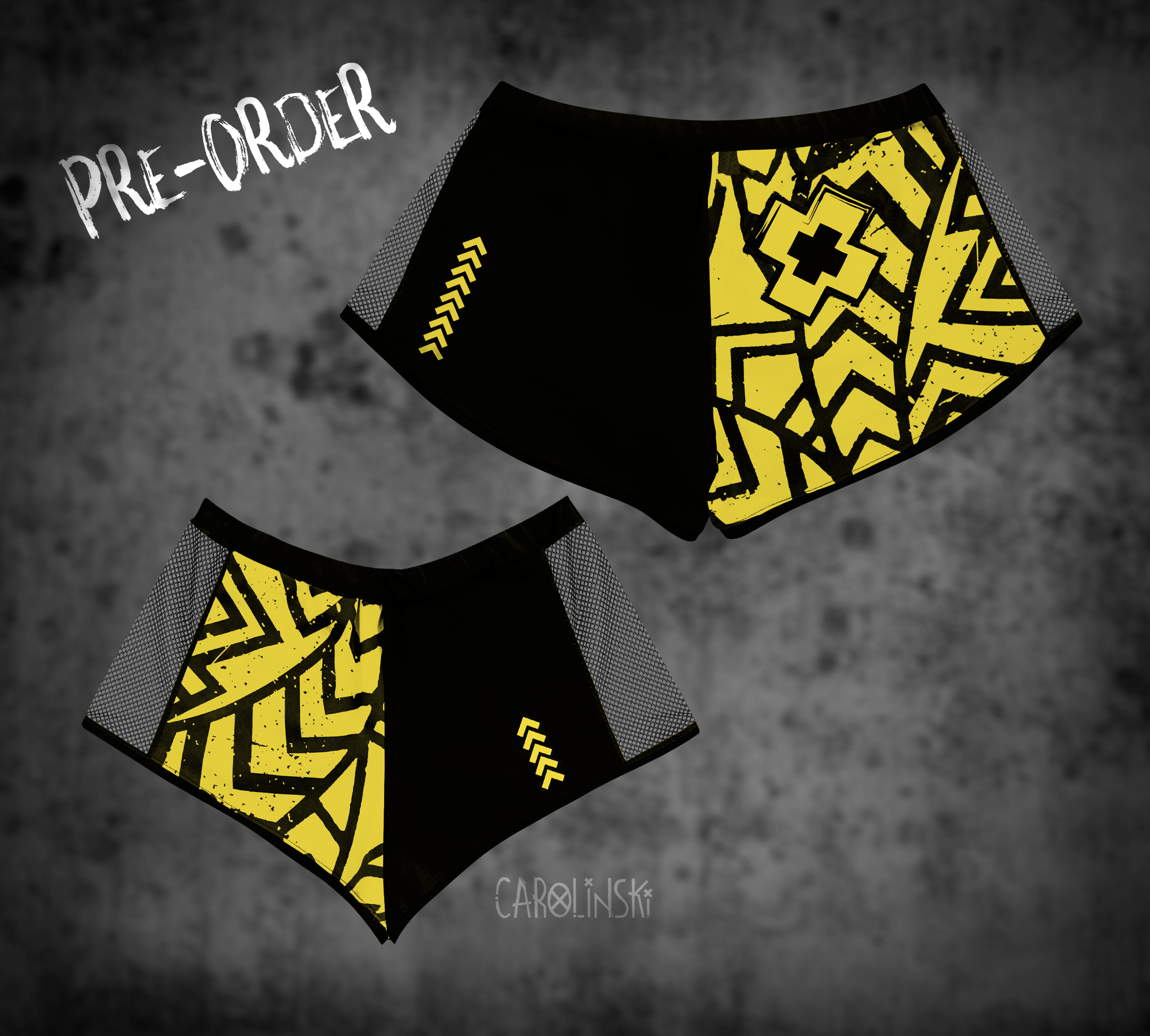 Split Shorts - Grunge