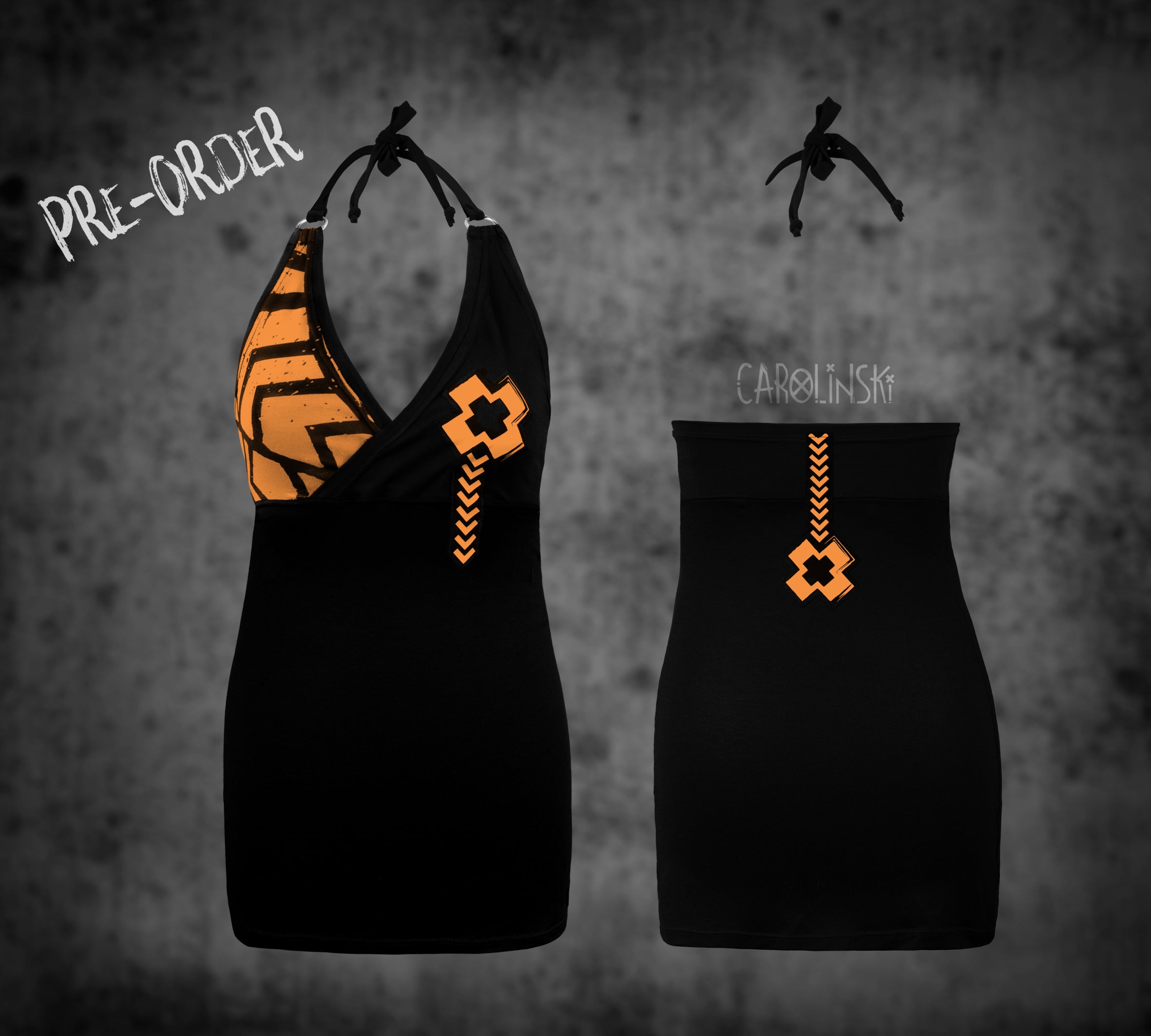 Neck holder top - grunge