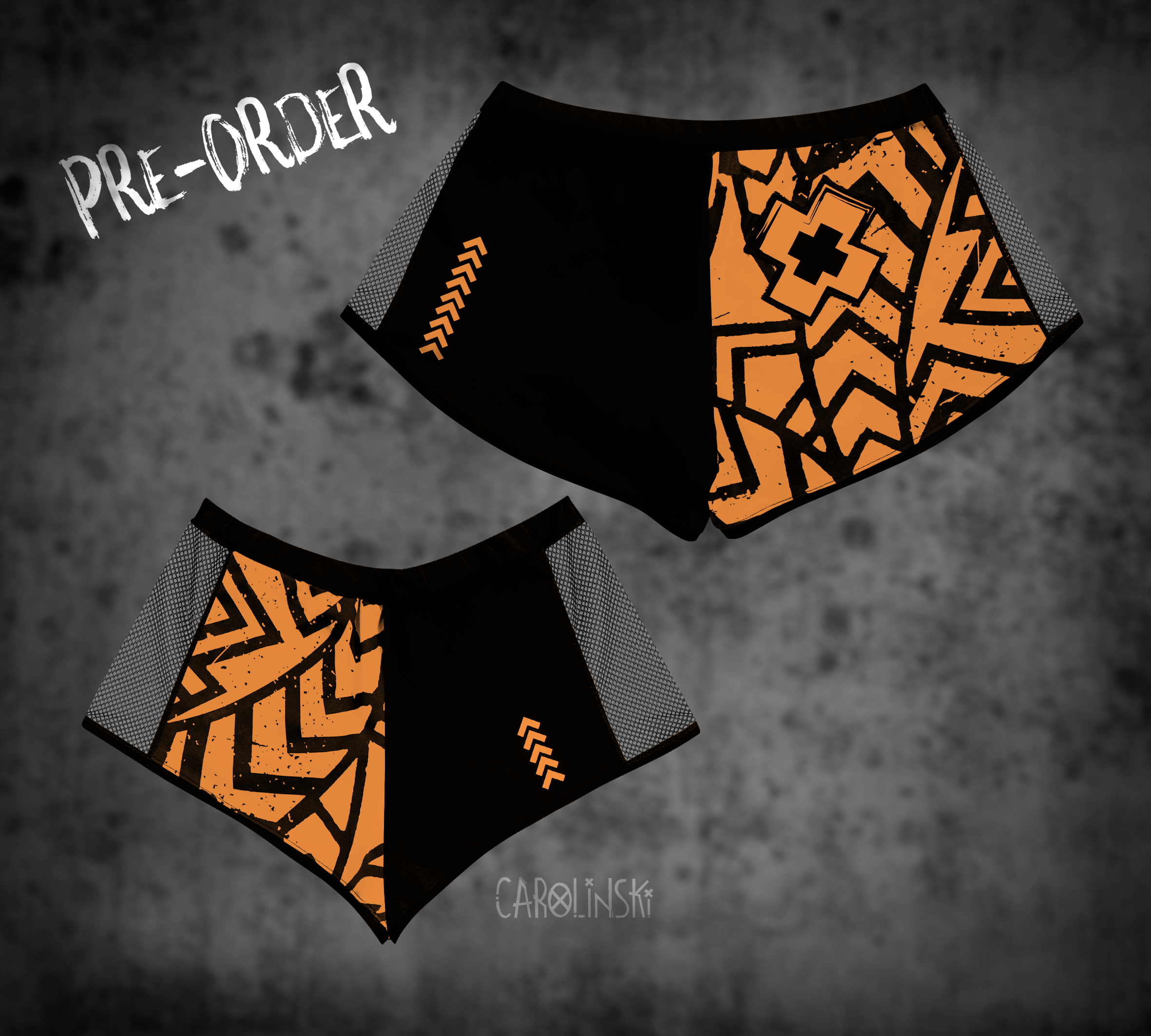 Split Shorts - Grunge