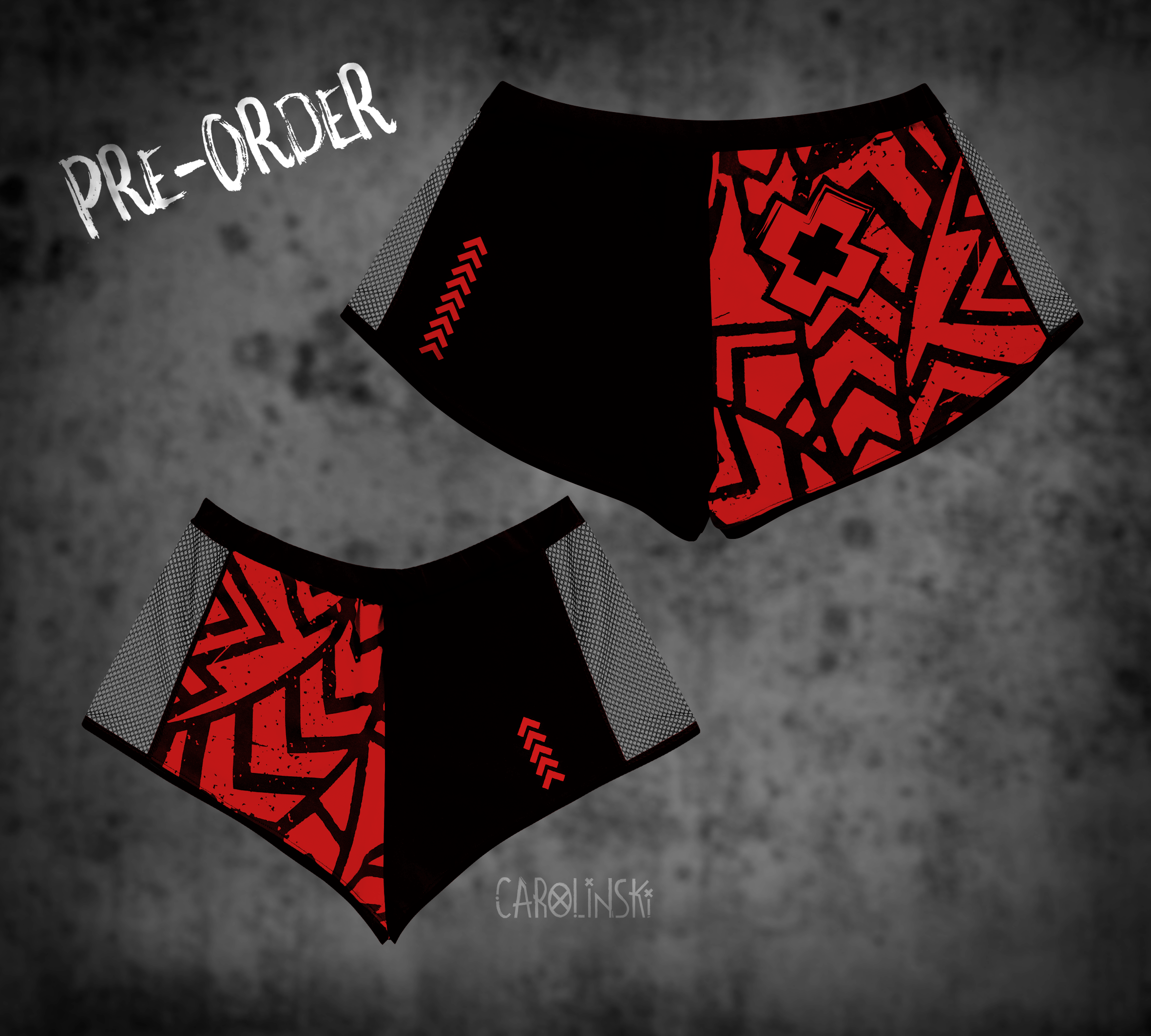 Split Shorts - Grunge