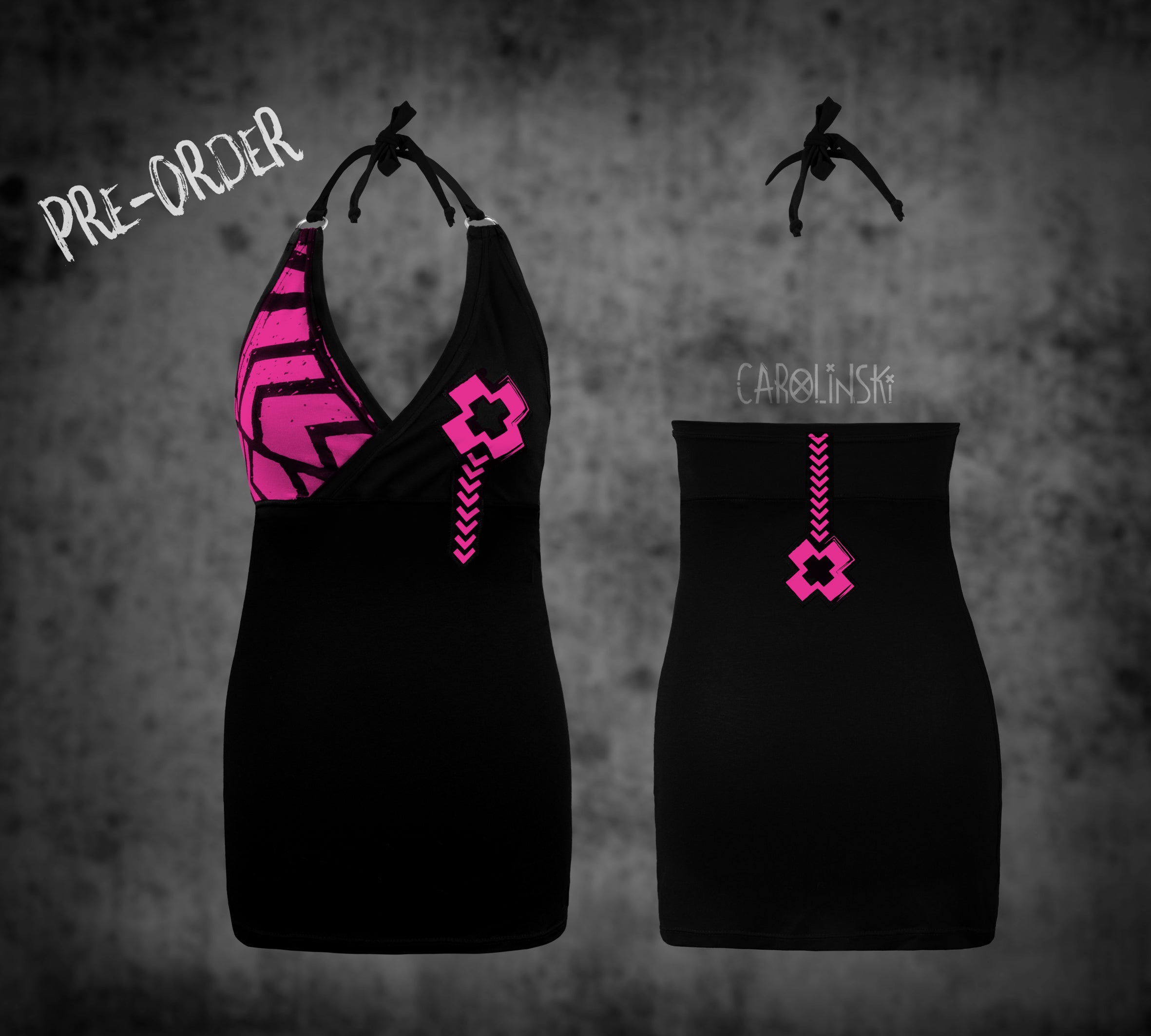 Neck holder top - grunge