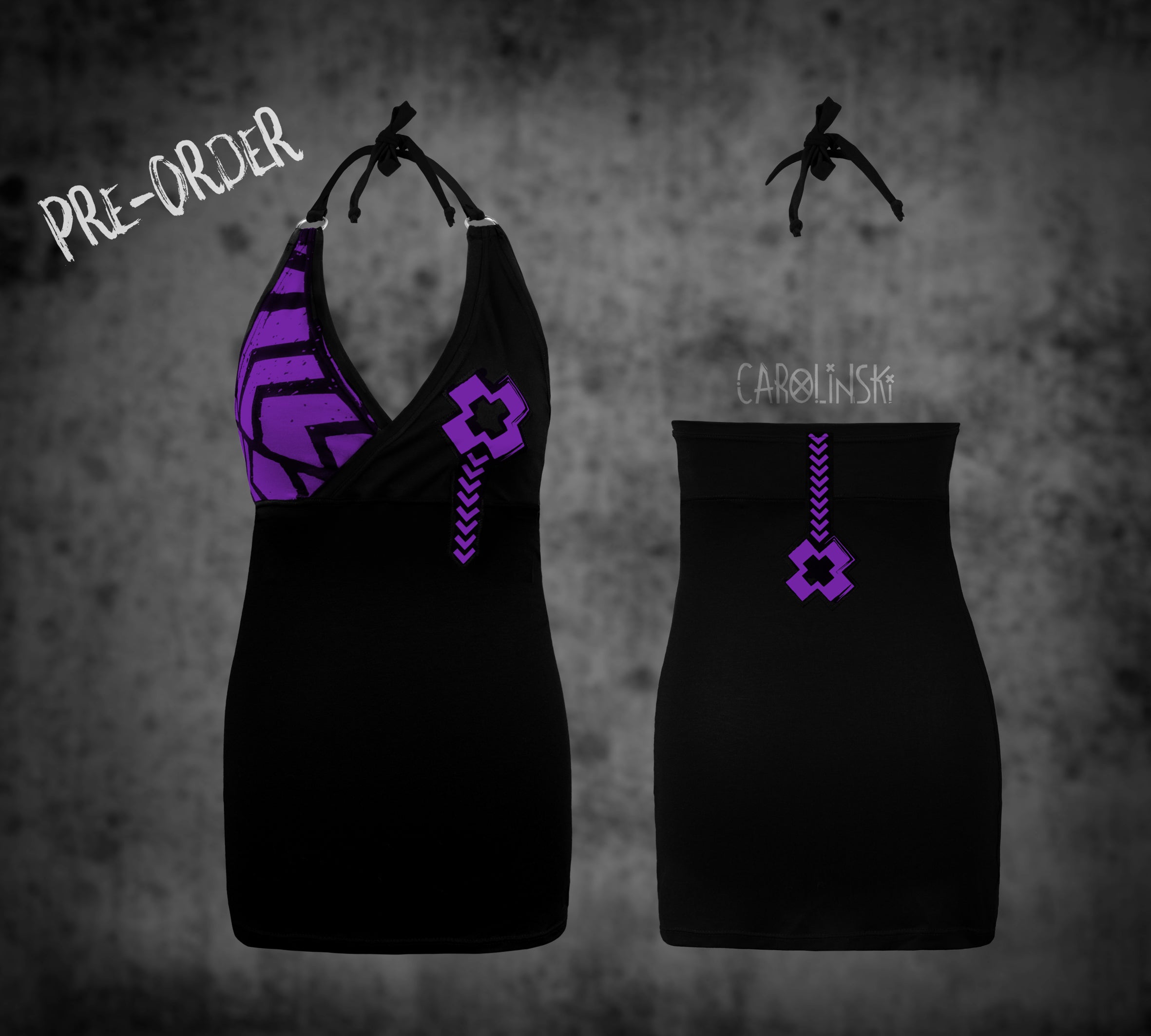 Neck holder top - grunge