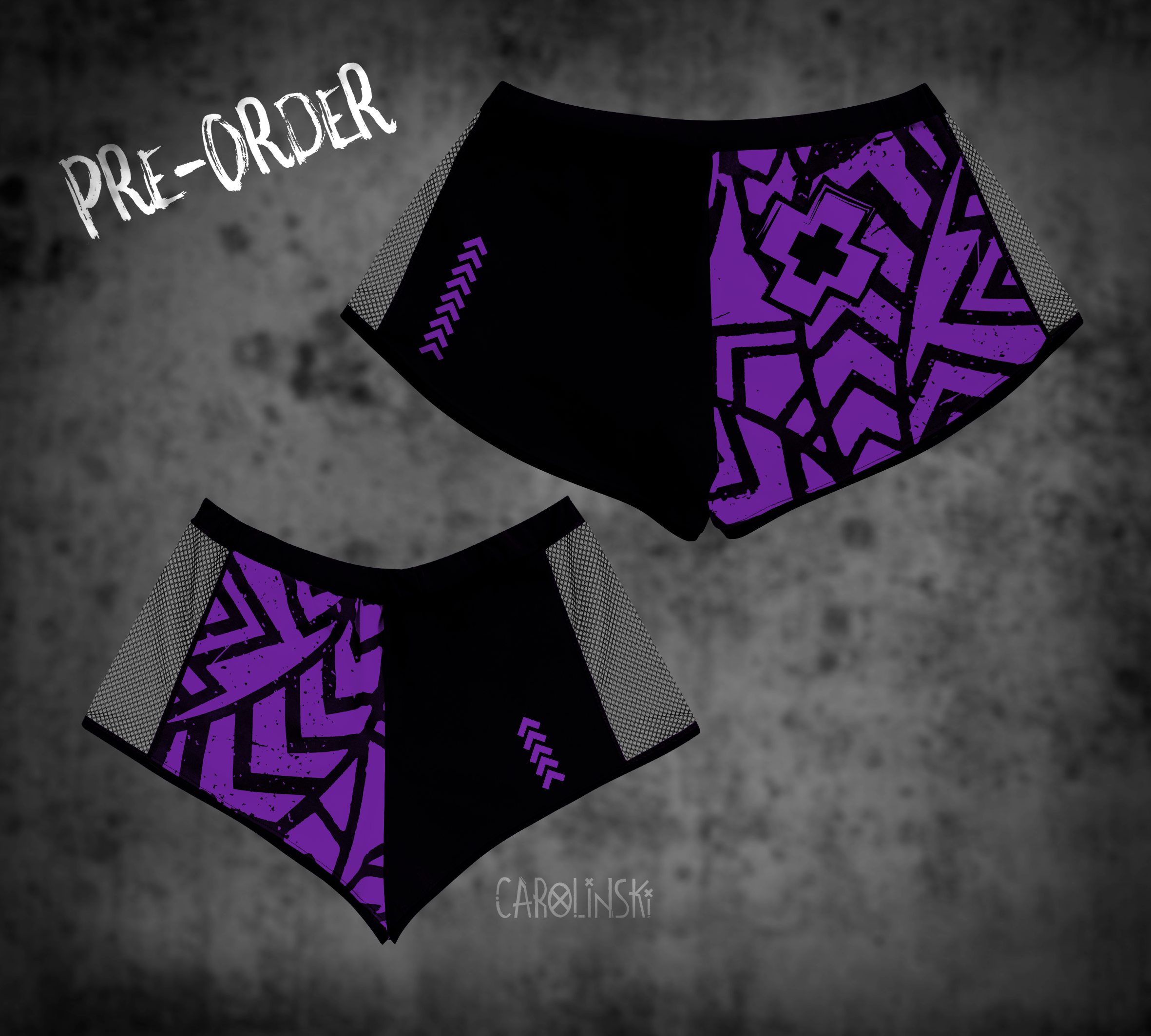 Split Shorts - Grunge