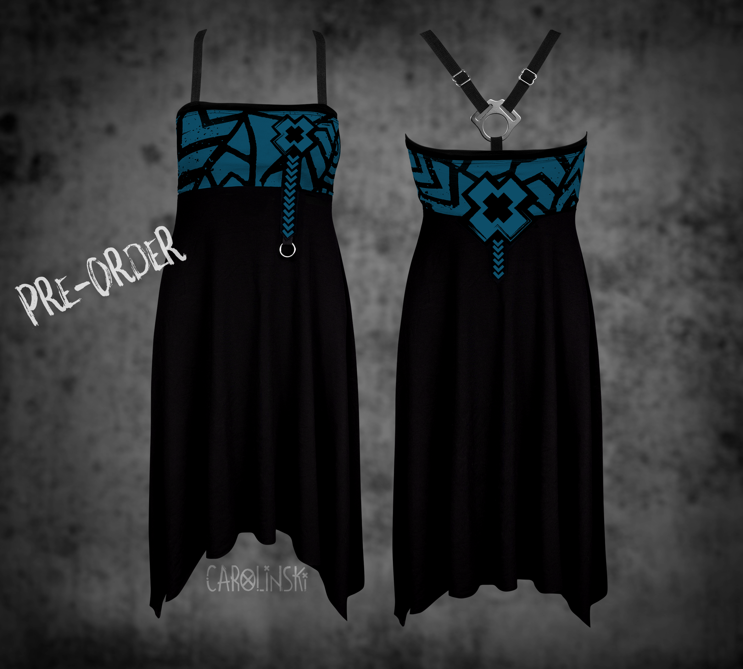 Crossback Dress - Grunge